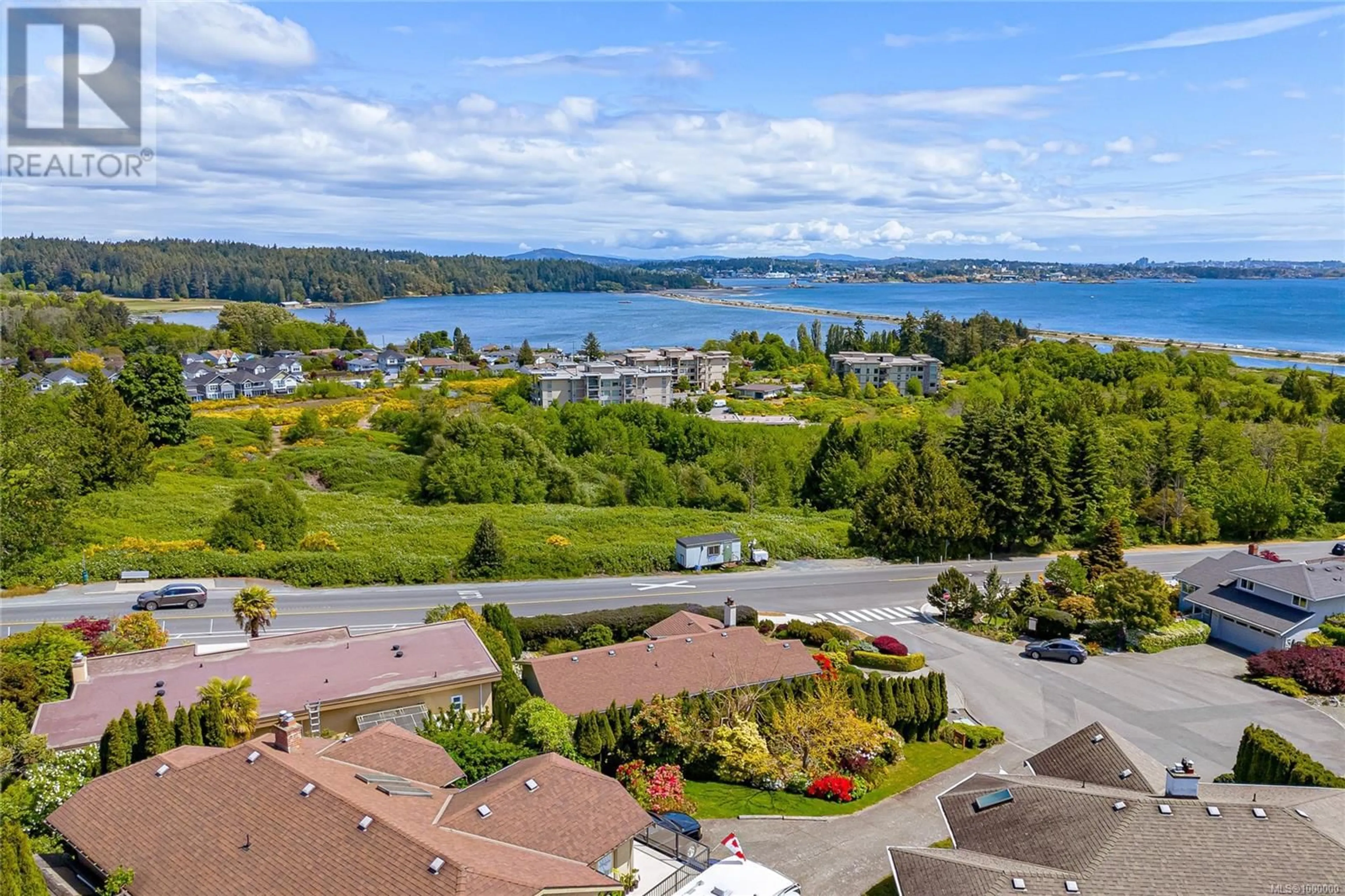 A pic from outside/outdoor area/front of a property/back of a property/a pic from drone, water/lake/river/ocean view for 3304 CROWHURST PLACE, Colwood British Columbia V9C3S9