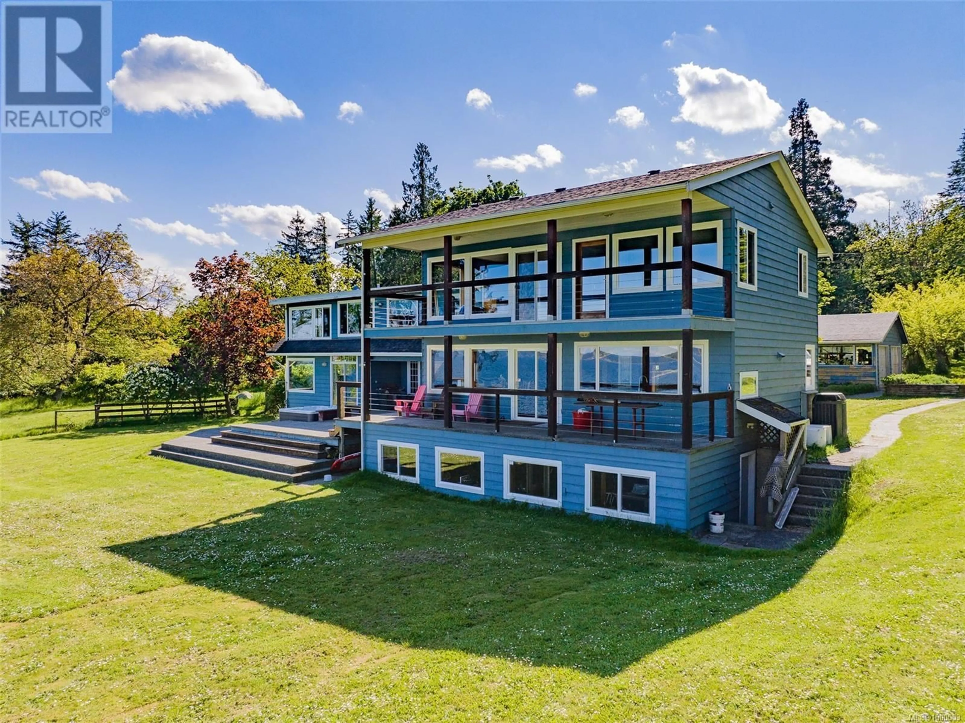 A pic from outside/outdoor area/front of a property/back of a property/a pic from drone, water/lake/river/ocean view for 1560 BREBBER ROAD, Nanaimo British Columbia V9R5K2