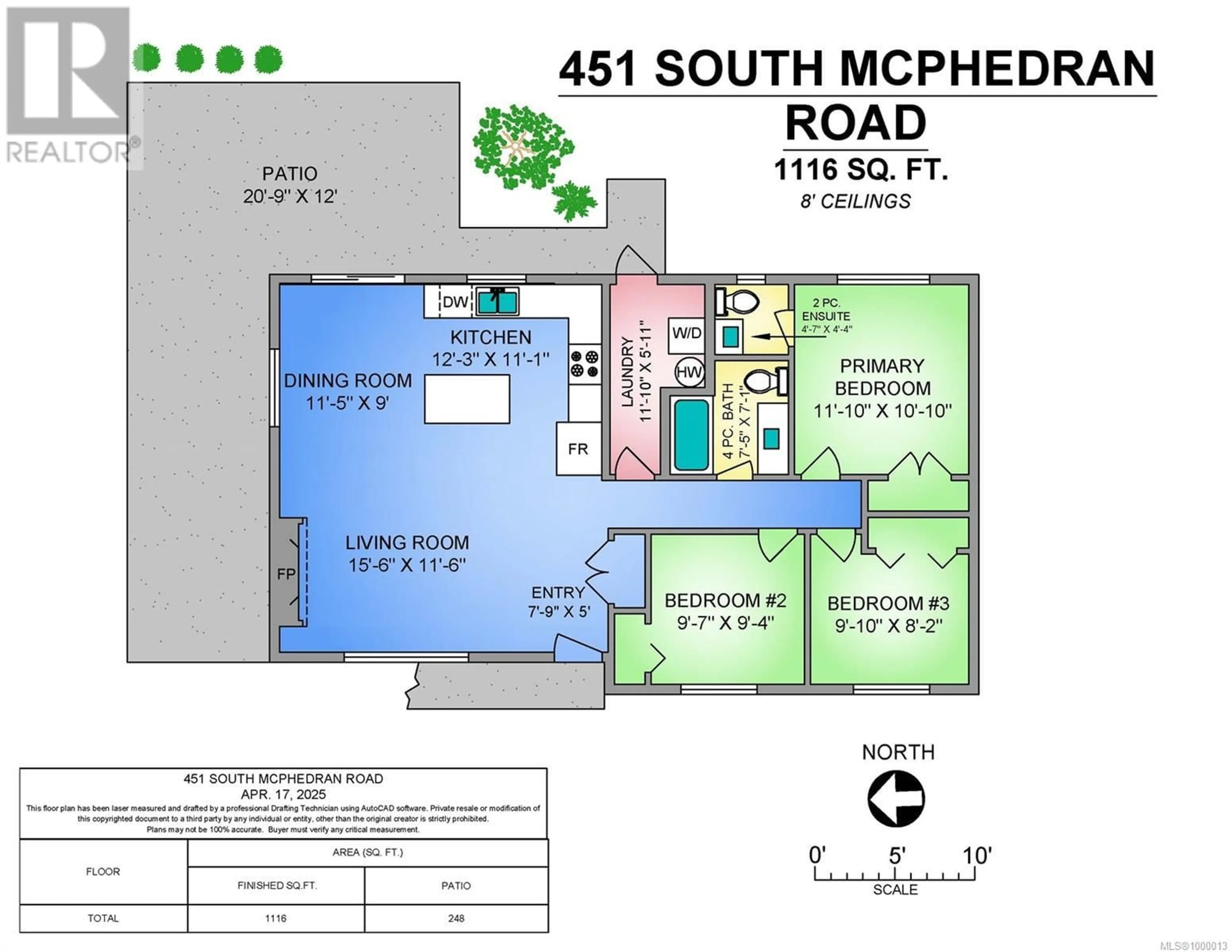 Floor plan for 451 MCPHEDRAN STREET SOUTH, Campbell River British Columbia V9W6S5