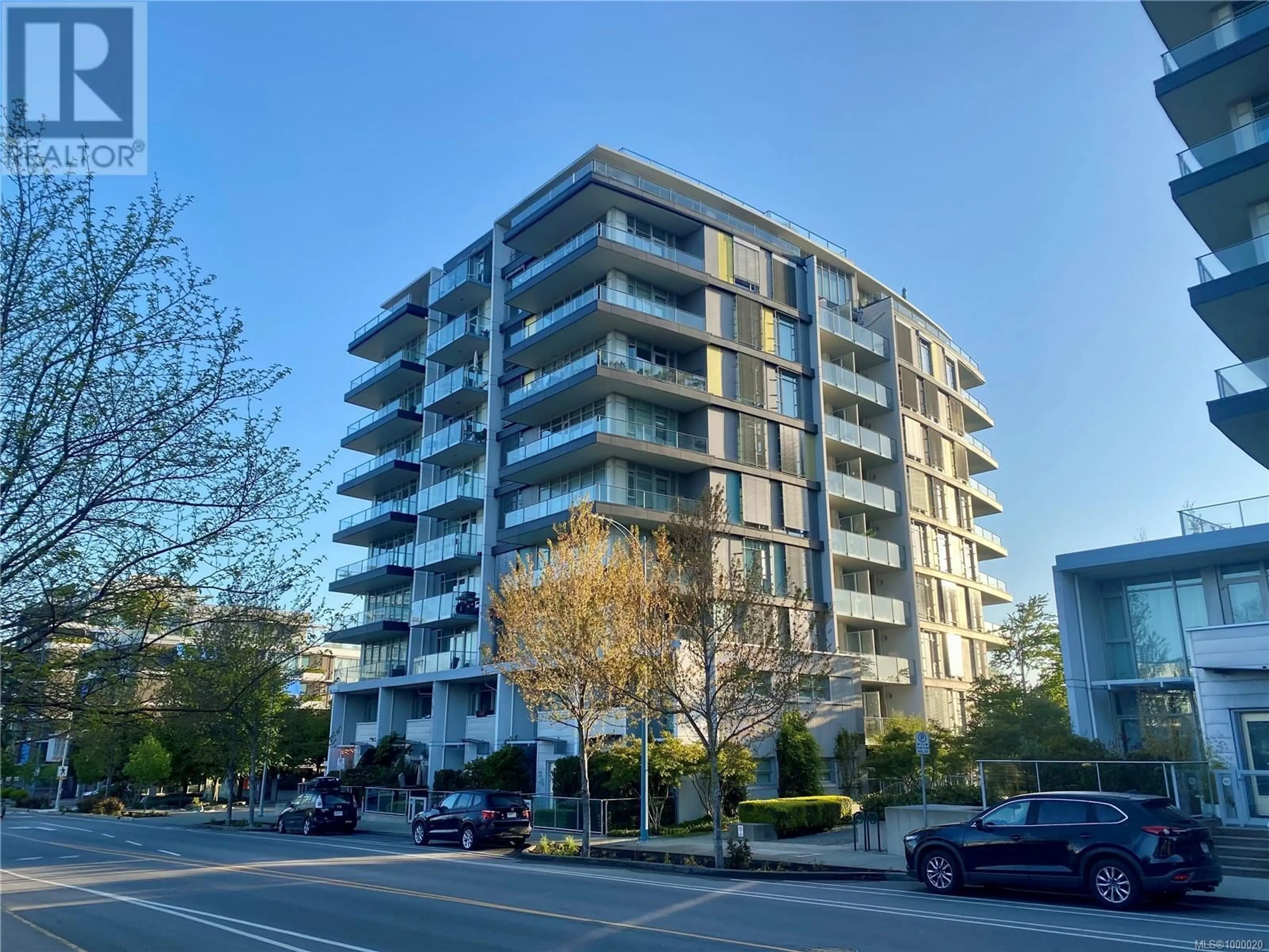 A pic from outside/outdoor area/front of a property/back of a property/a pic from drone, unknown for 111 - 379 TYEE ROAD, Victoria British Columbia V9A0B4