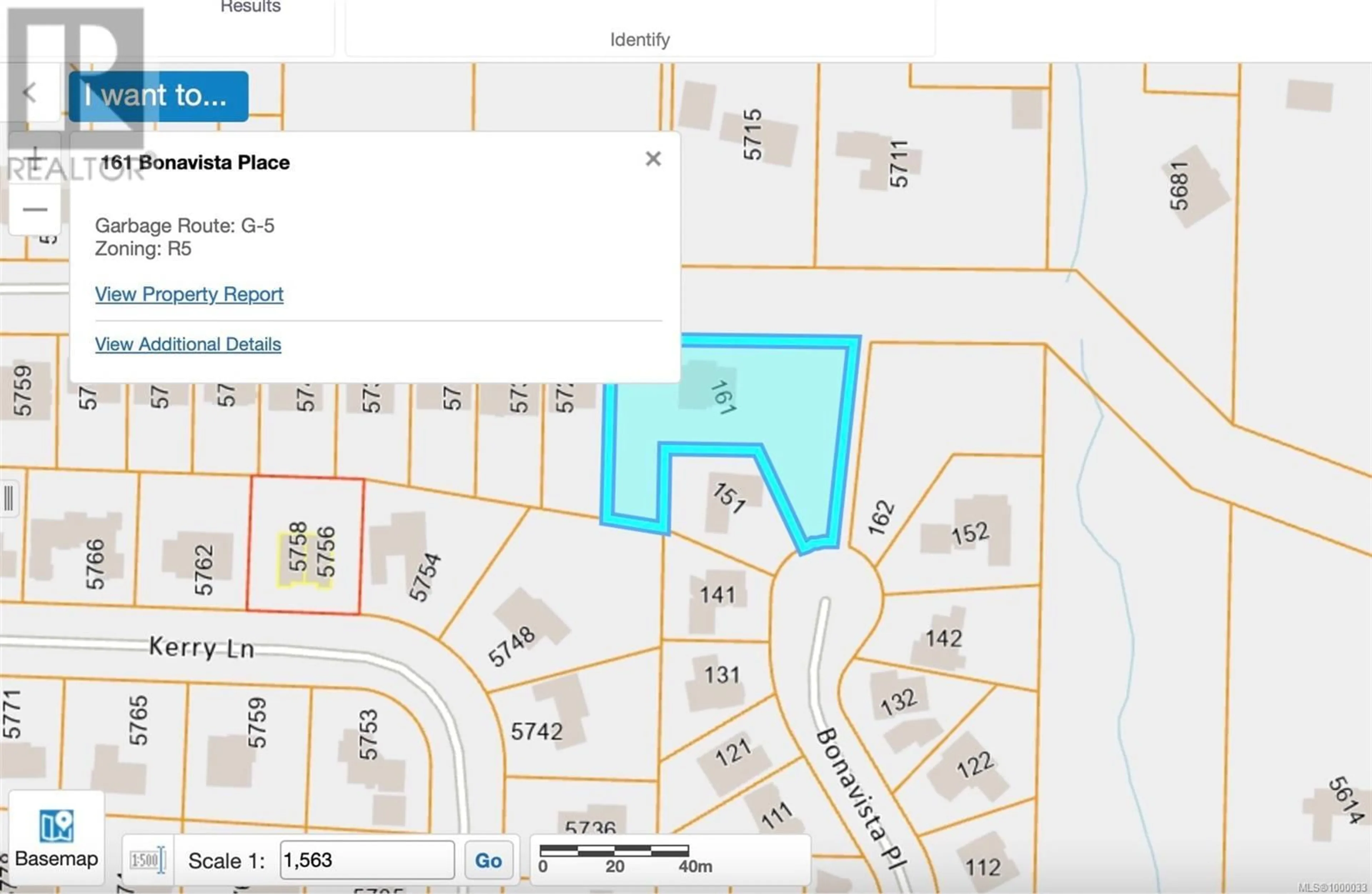 Picture of a map for 161 BONAVISTA PLACE, Nanaimo British Columbia V9T5N4