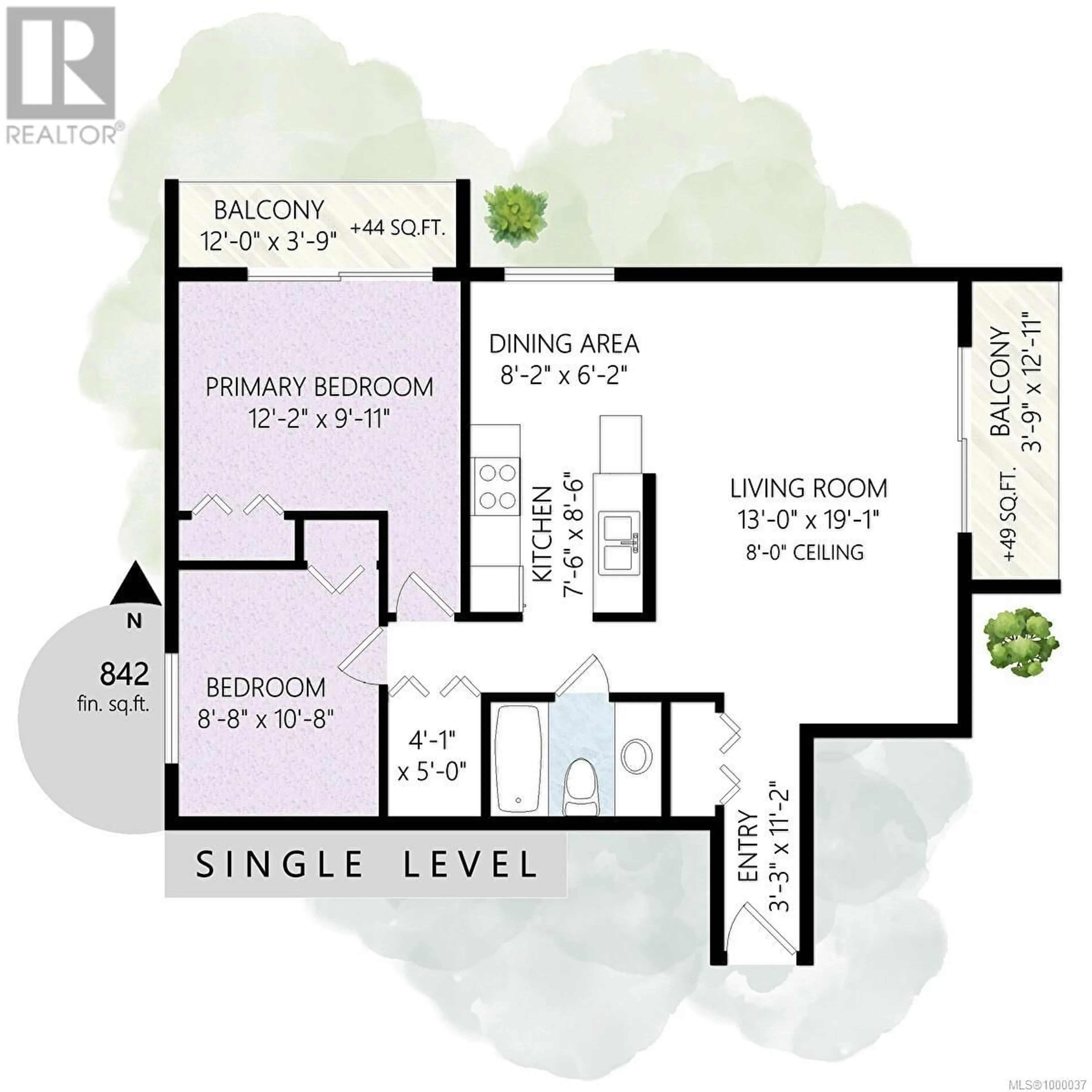 Floor plan for 302 - 3040 PINE STREET, Chemainus British Columbia V0R1K1