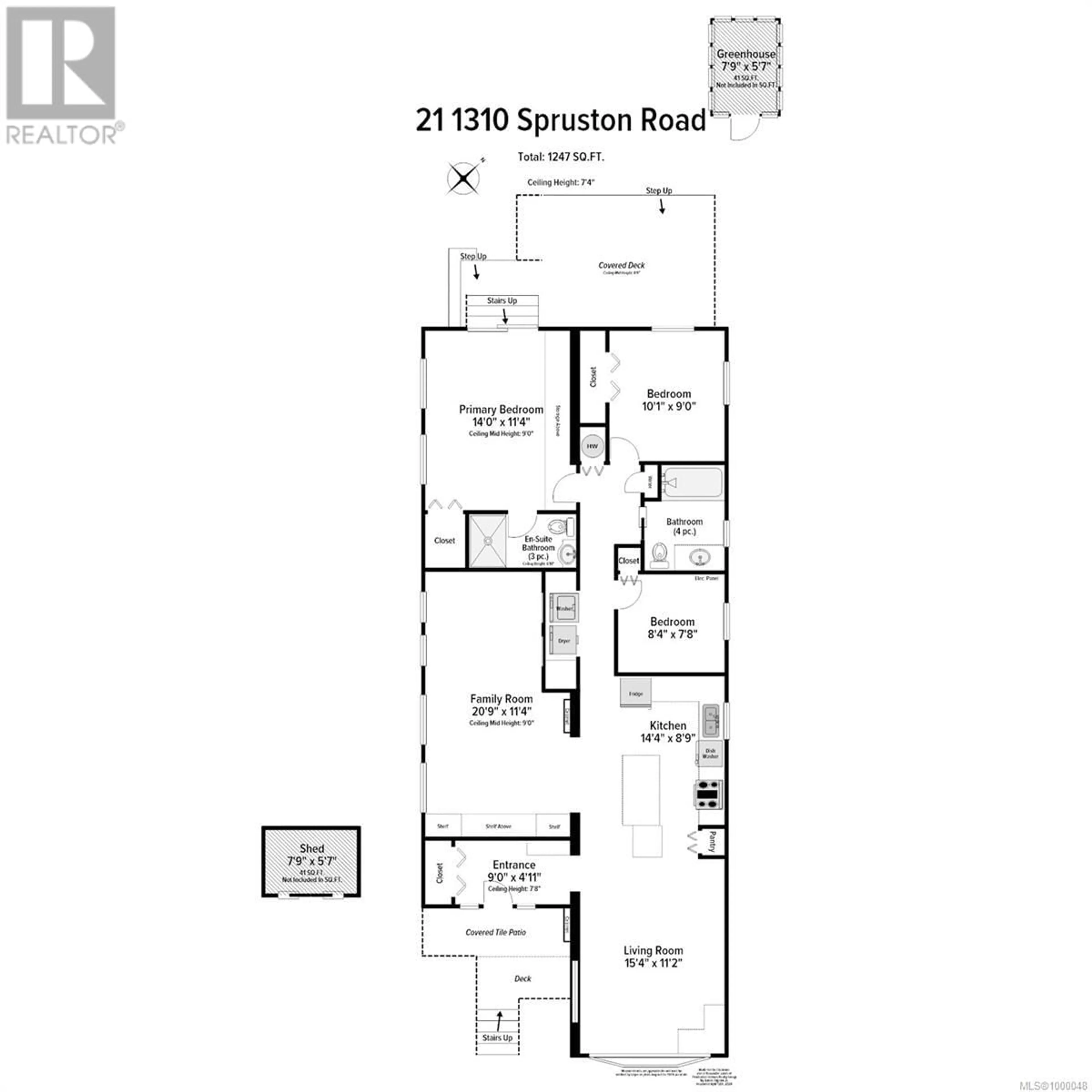 Floor plan for 21 - 1310 SPRUSTON ROAD, Nanaimo British Columbia V9X1R2