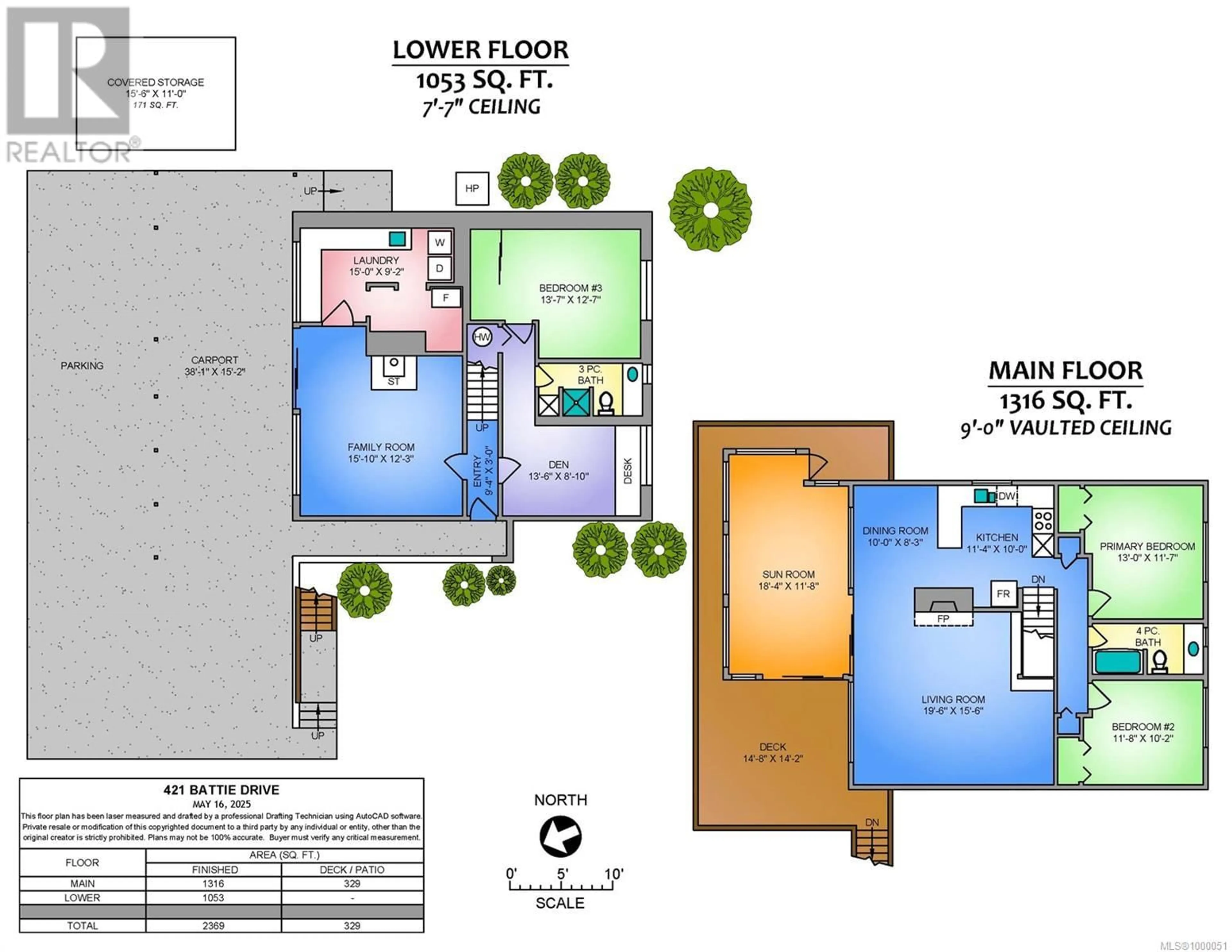 Floor plan for 421 BATTIE DRIVE, Ladysmith British Columbia V9G1V4