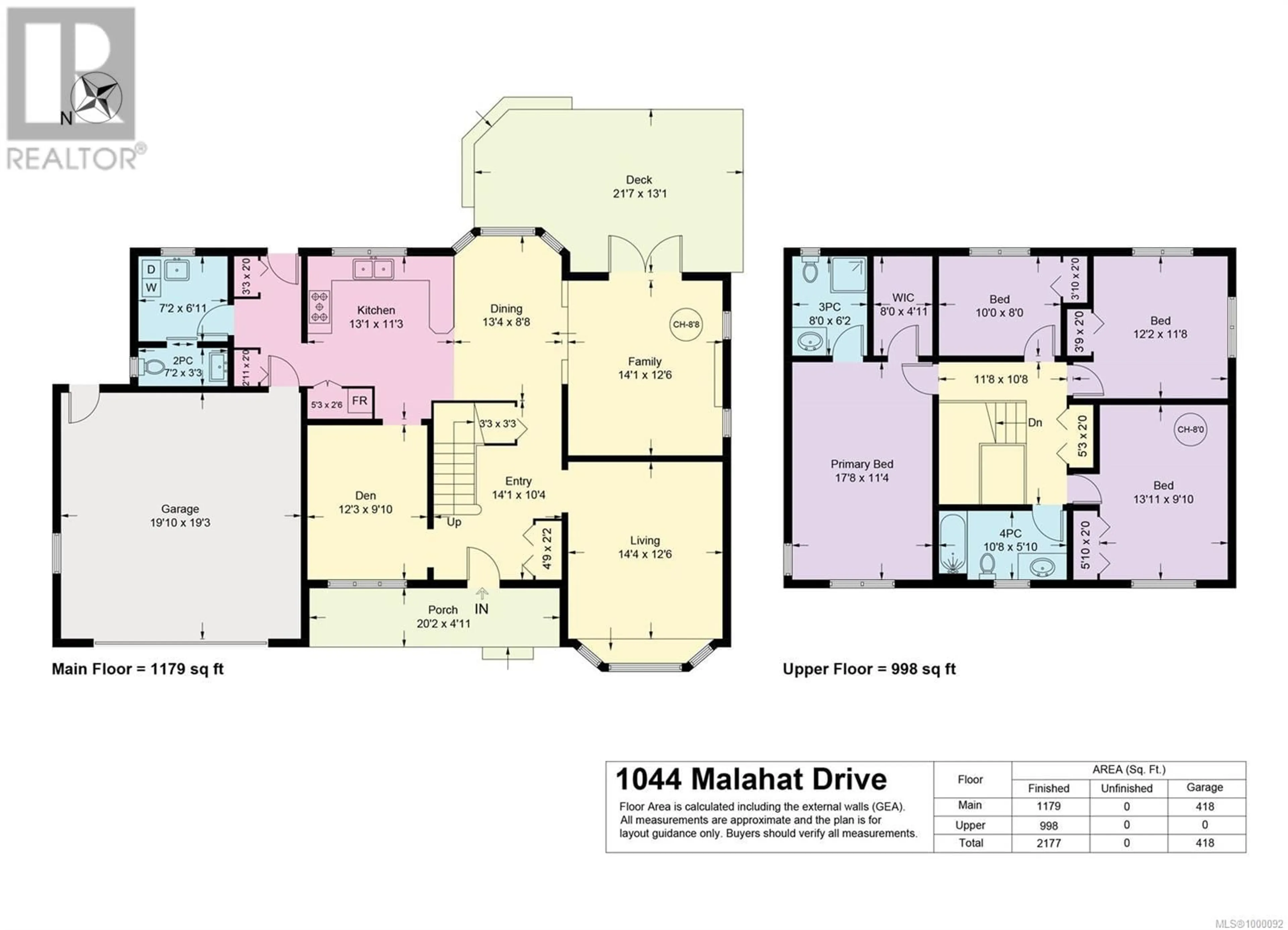 Floor plan for 1044 MALAHAT DRIVE, Courtenay British Columbia V9N8W4