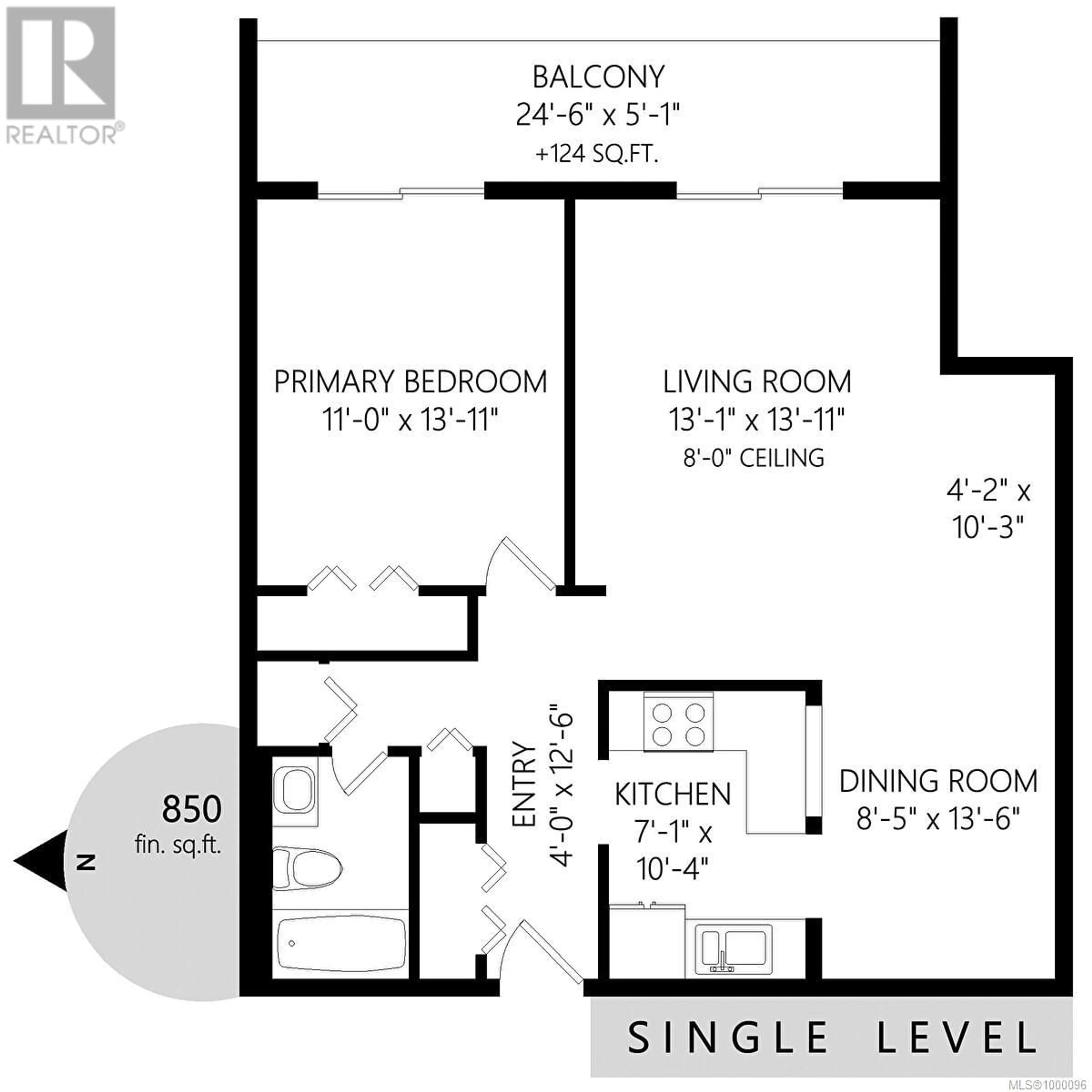 Floor plan for 310 - 4724 UPLANDS DRIVE, Nanaimo British Columbia V9T4S8