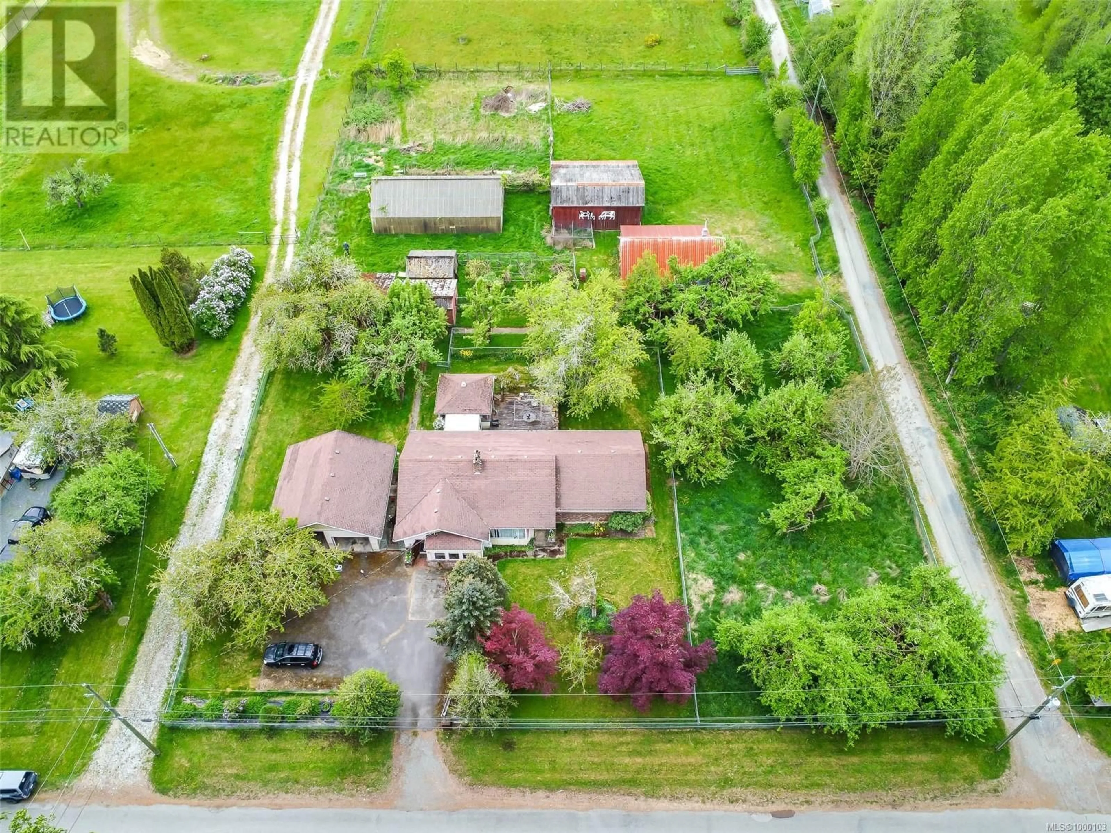 A pic from outside/outdoor area/front of a property/back of a property/a pic from drone, street for 6274 FERGUSON ROAD, Port Alberni British Columbia V9Y8L4