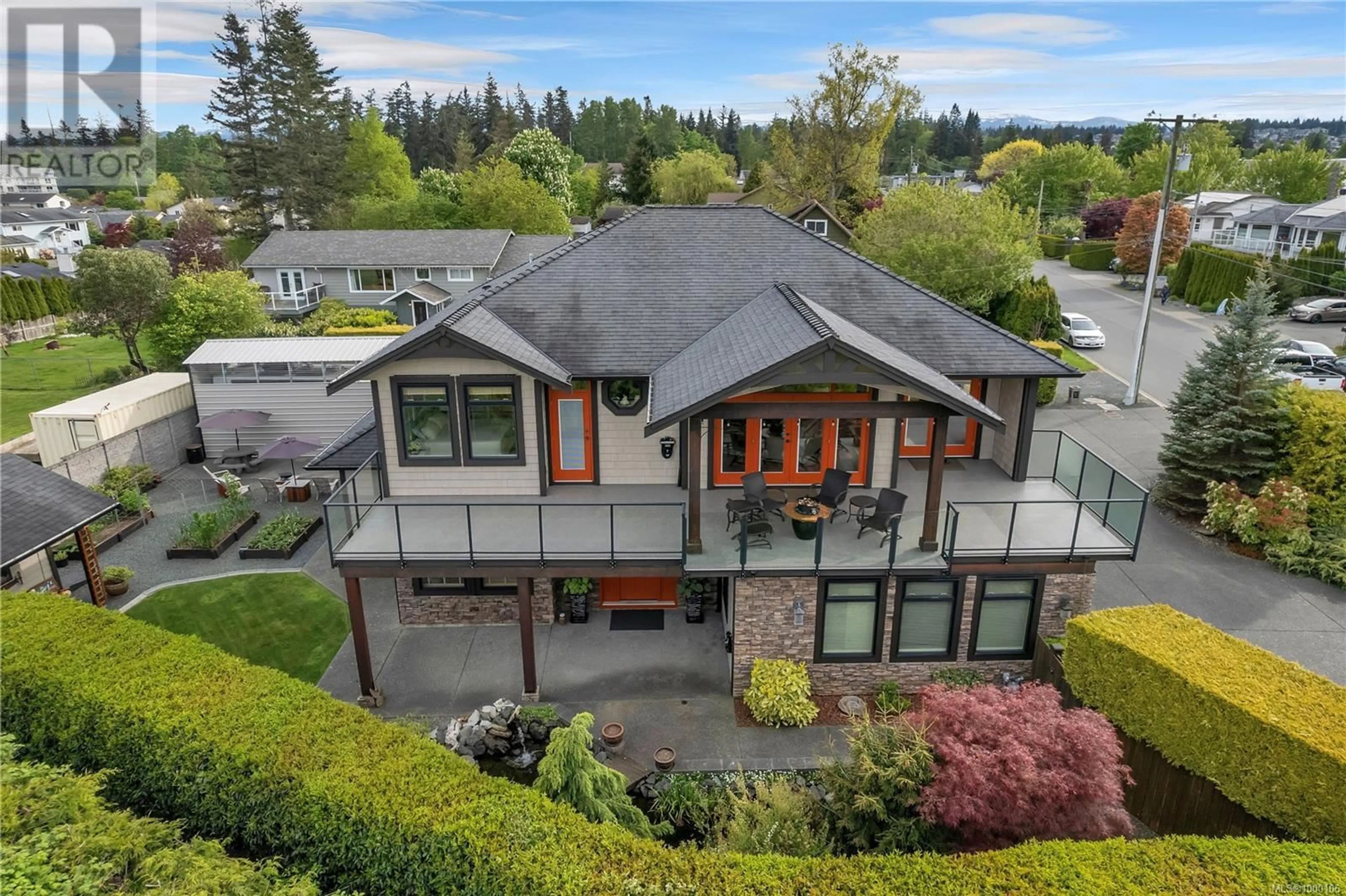 A pic from outside/outdoor area/front of a property/back of a property/a pic from drone, unknown for 91 LARWOOD ROAD, Campbell River British Columbia V9W1S3