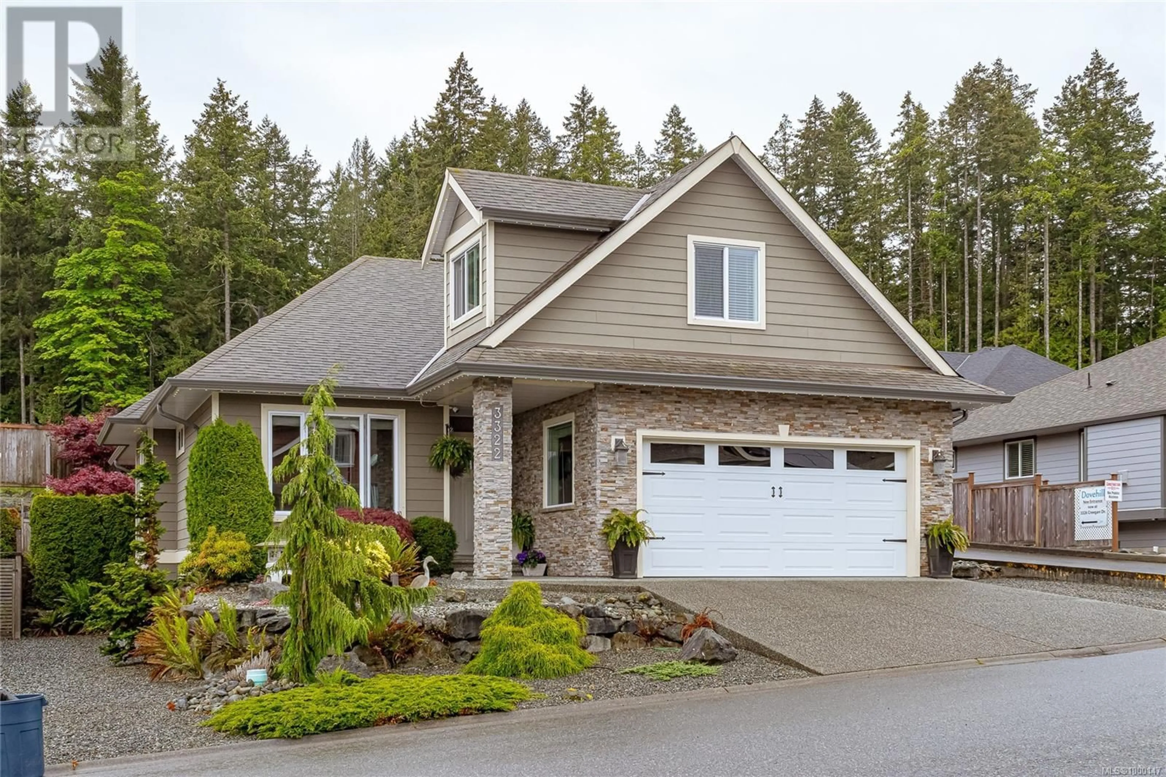Home with vinyl exterior material, street for 3322 CREEGAN DRIVE, Chemainus British Columbia V0R1K1
