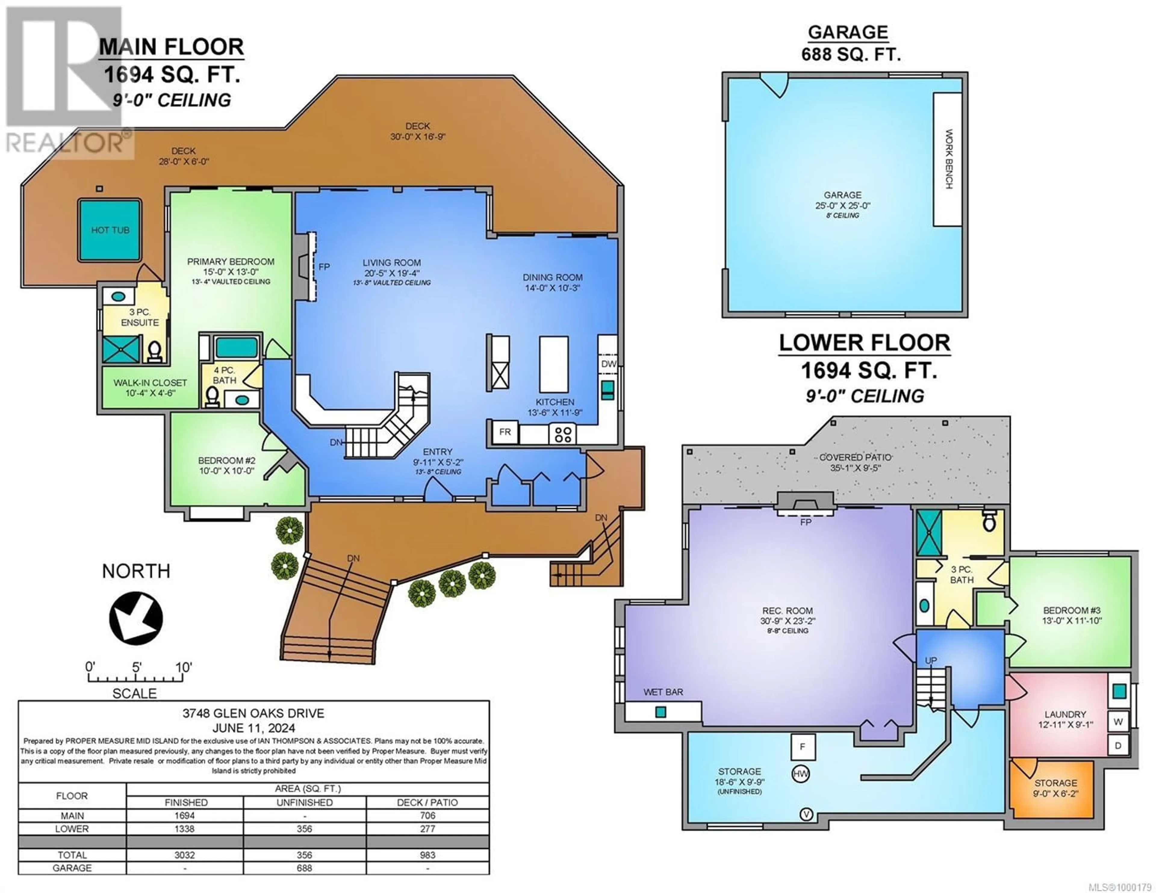 Floor plan for 3748 GLEN OAKS DRIVE, Nanaimo British Columbia V9T6H2
