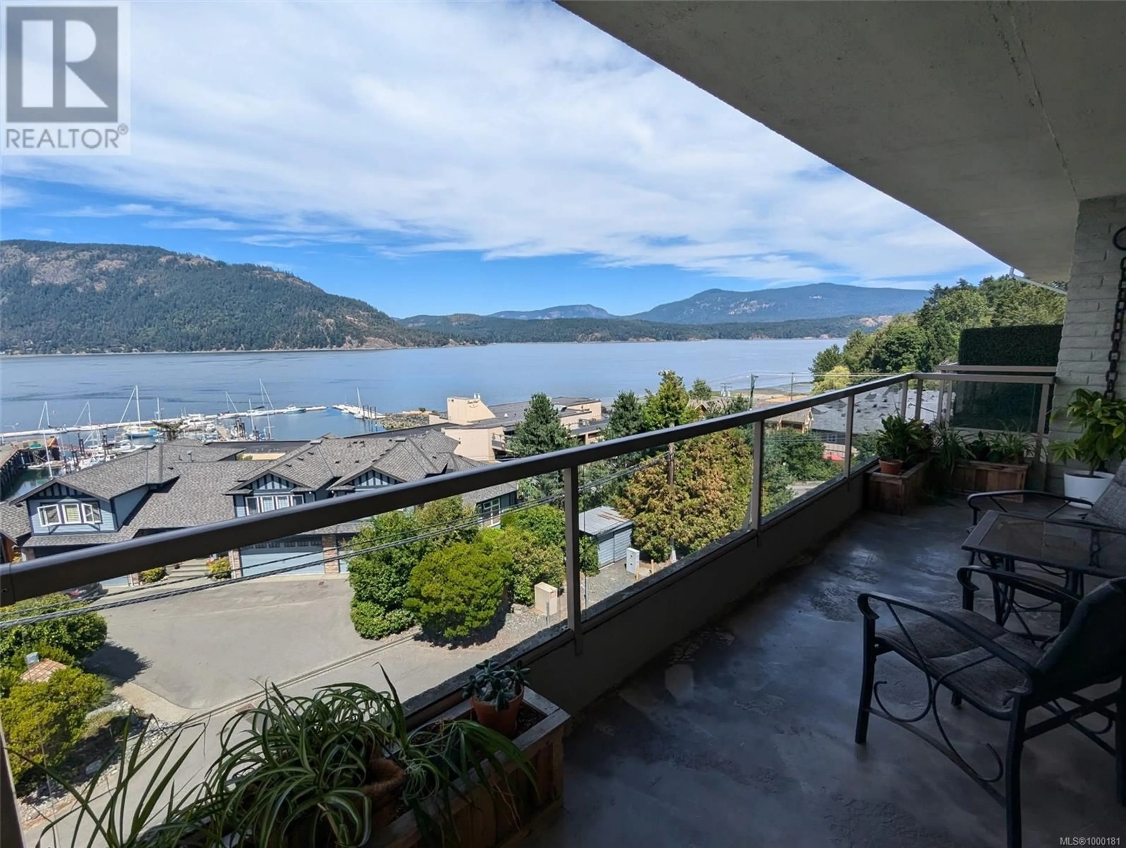 Balcony in the apartment, water/lake/river/ocean view for 306 - 1715 PRITCHARD ROAD, Cowichan Bay British Columbia V0R1N1