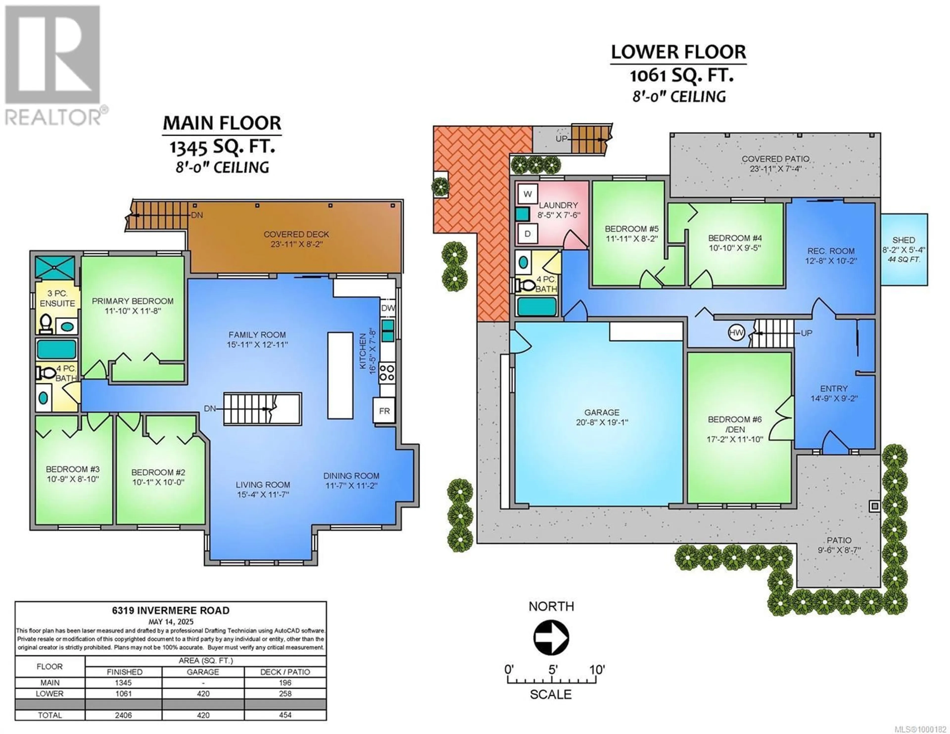 Floor plan for 6319 INVERMERE ROAD, Nanaimo British Columbia V9V1C2