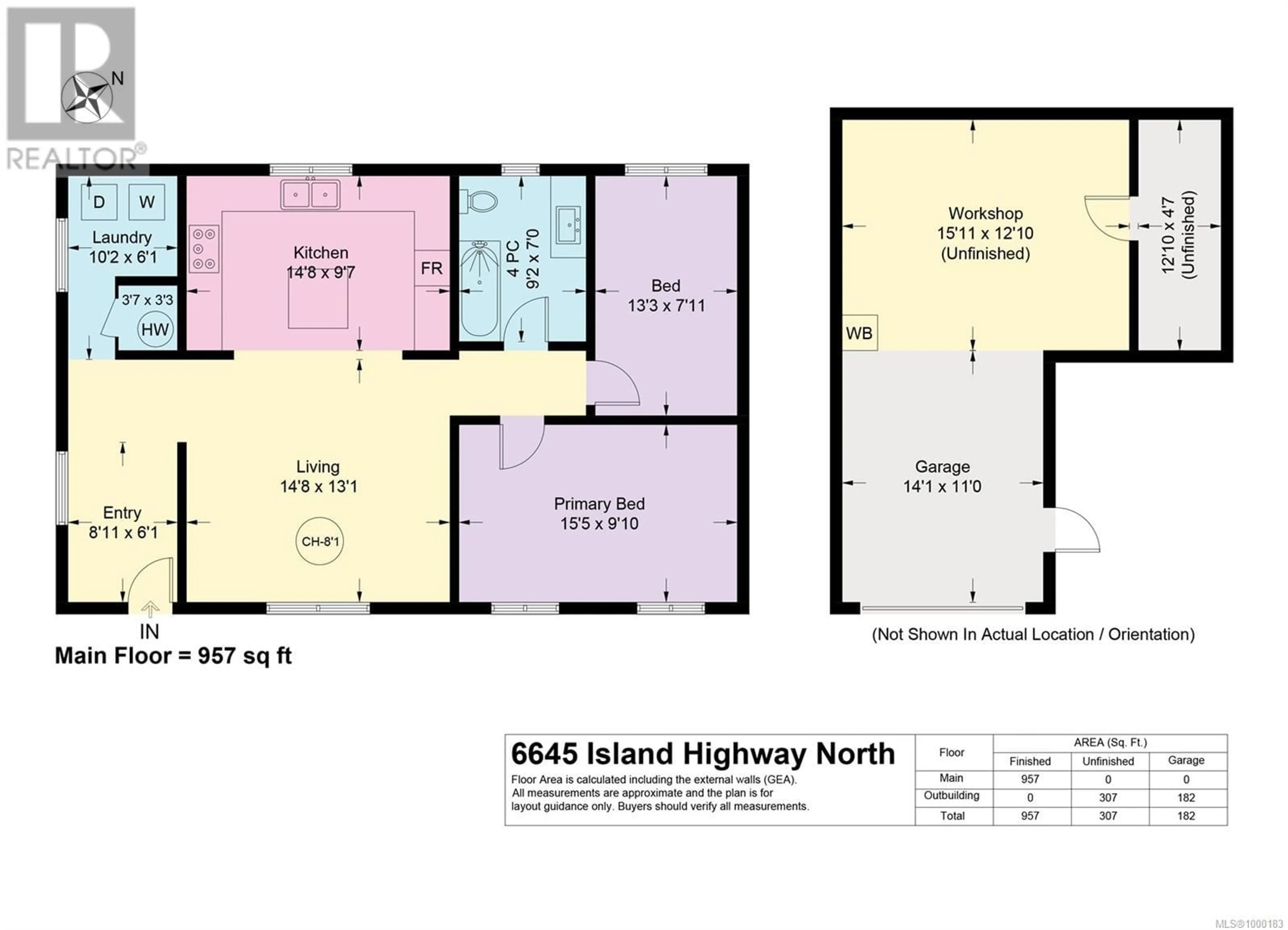 Floor plan for 6645 ISLAND HIGHWAY NORTH, Merville British Columbia V0R2M0