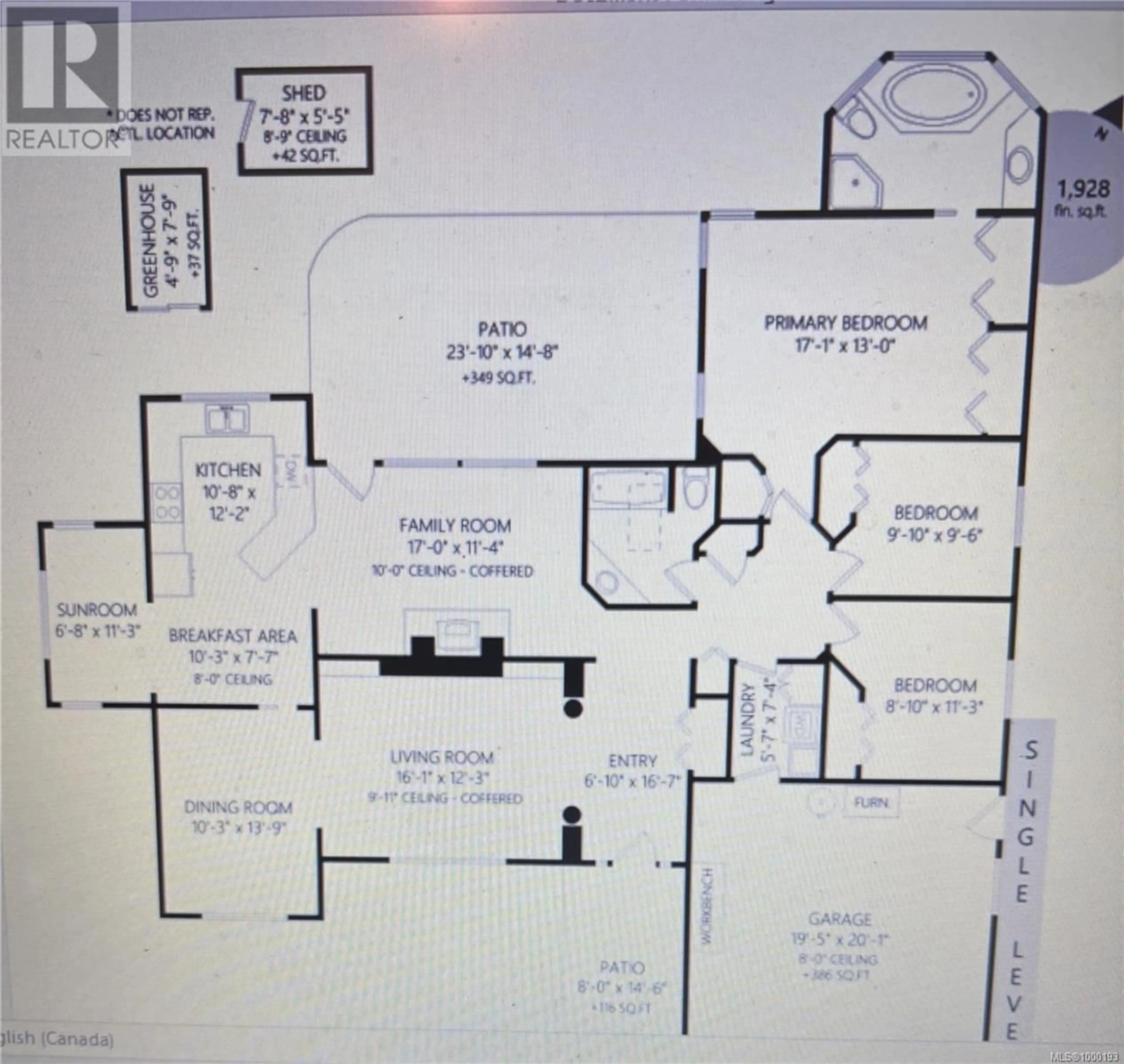 Floor plan for 600 NASSAU CRESCENT, Qualicum Beach British Columbia V9K1C4