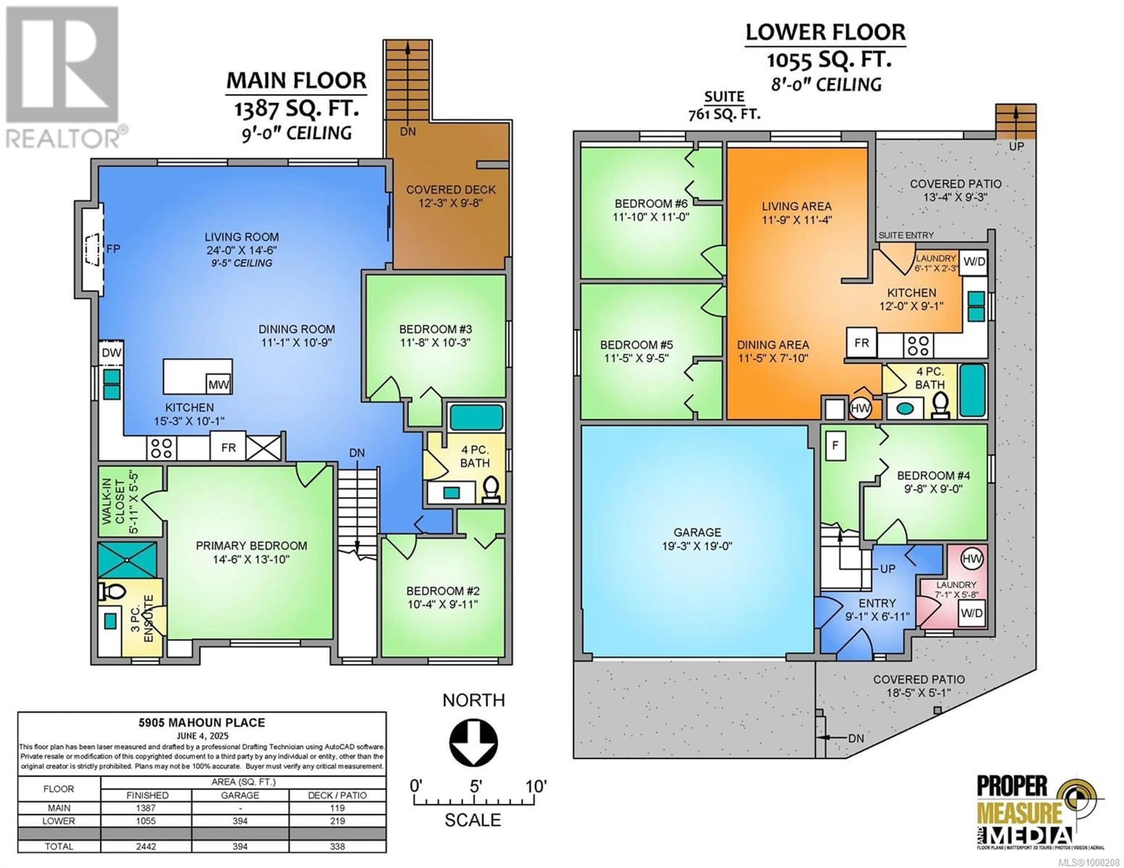 Floor plan for 5905 MAHOUN PLACE, Nanaimo British Columbia V9T5N3