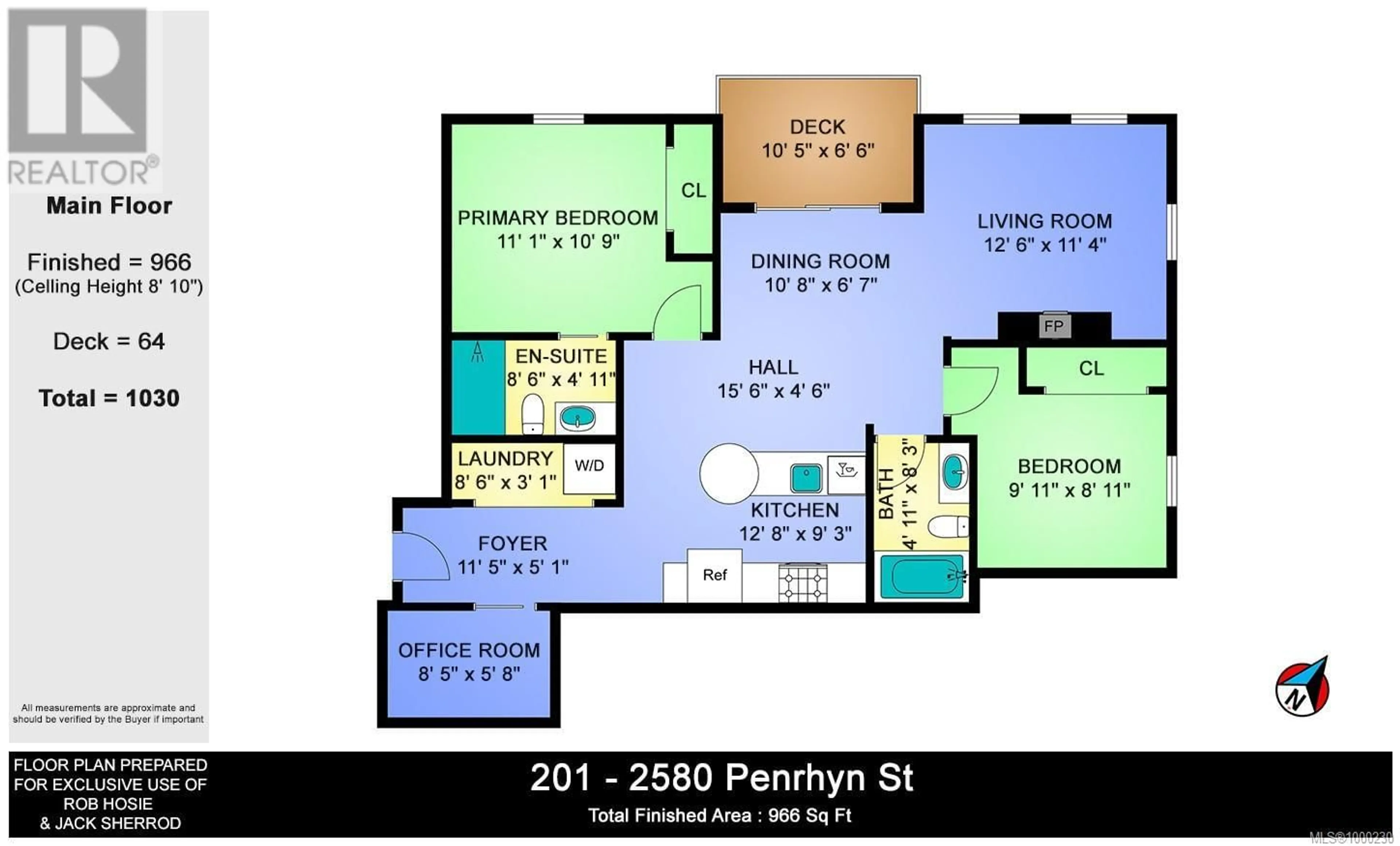 Floor plan for 201 - 2580 PENRHYN STREET, Saanich British Columbia V8N1G3