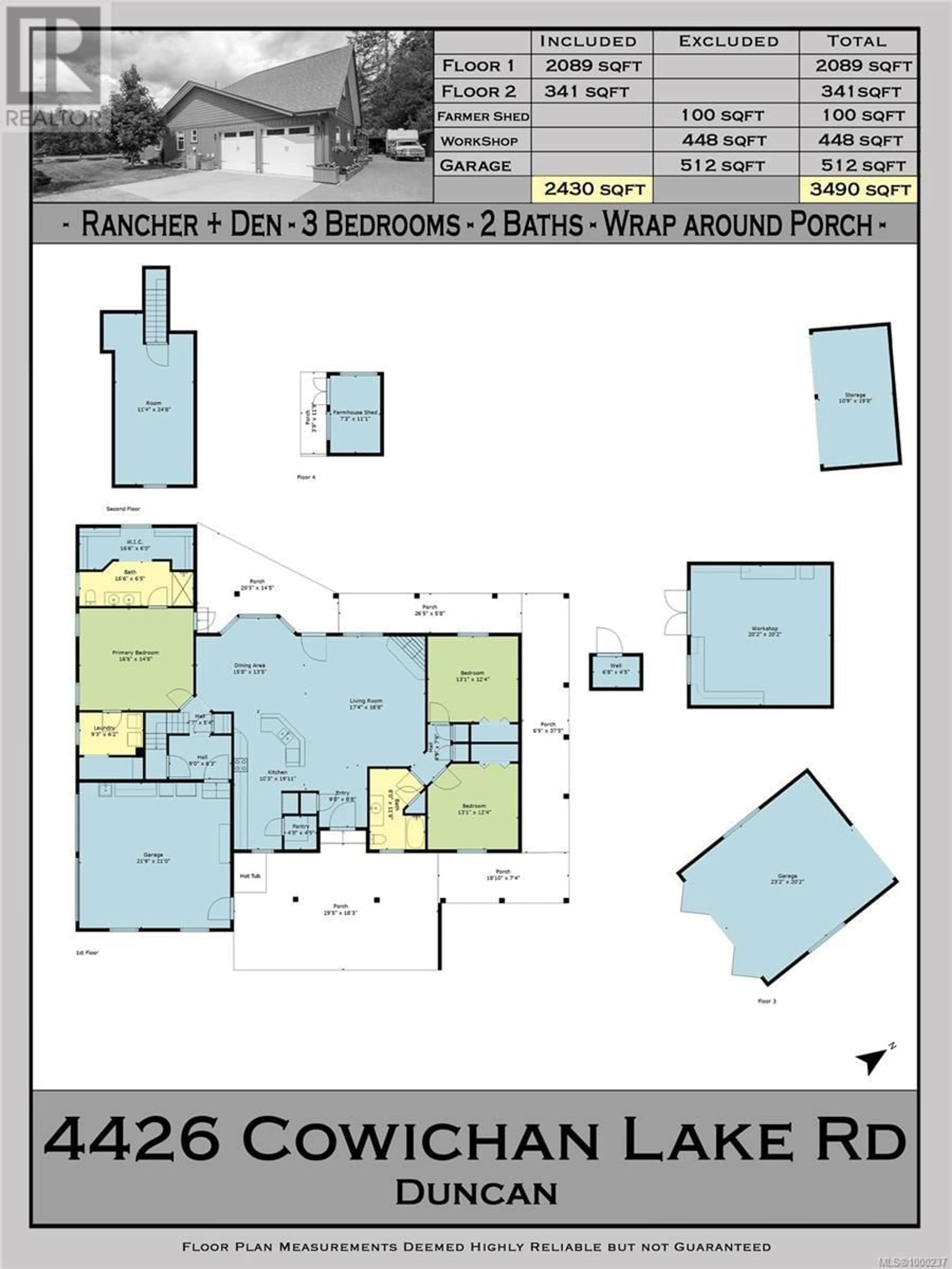 Floor plan for 4426 COWICHAN LAKE ROAD, Duncan British Columbia V9L6J7