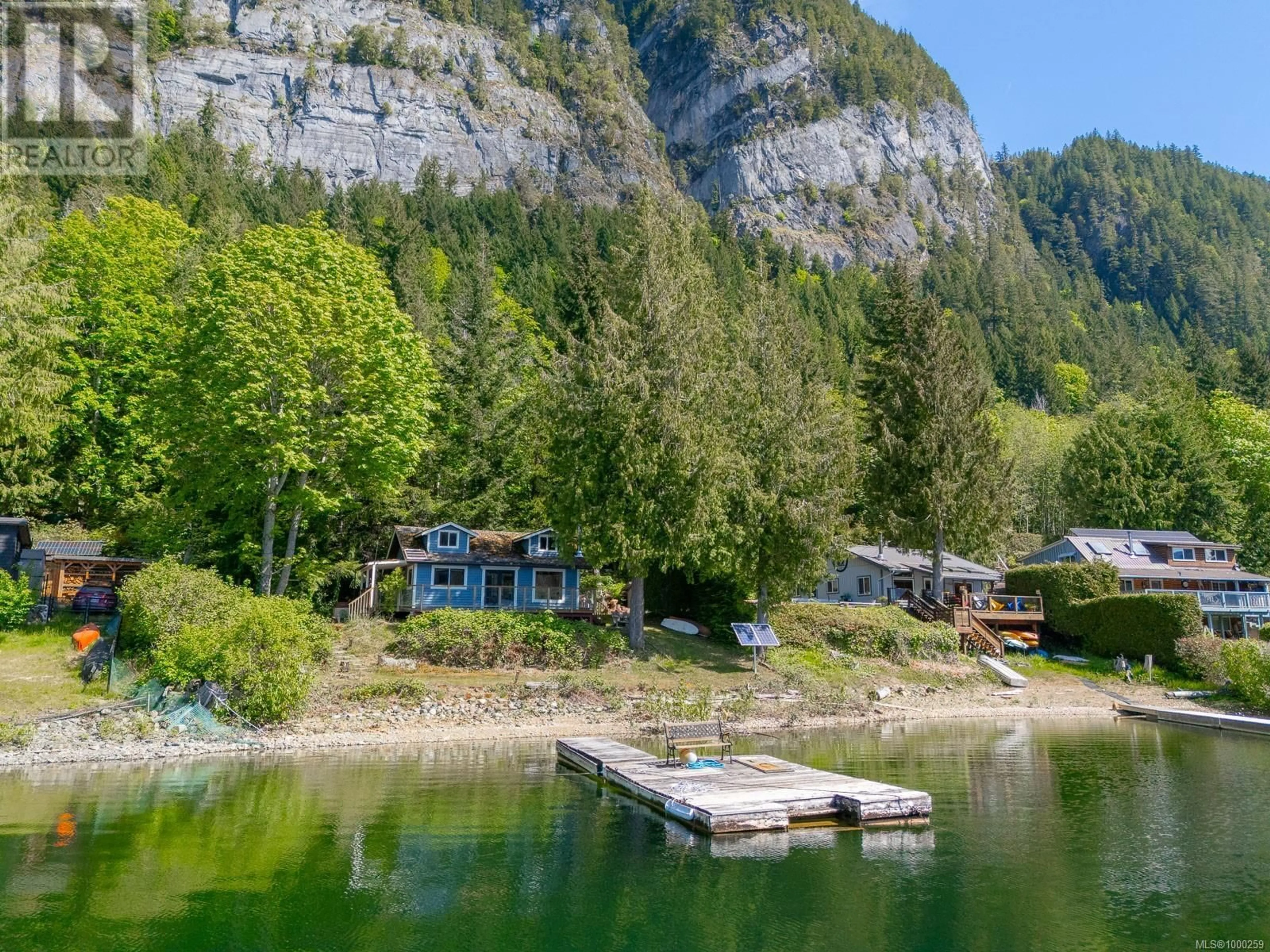 A pic from outside/outdoor area/front of a property/back of a property/a pic from drone, water/lake/river/ocean view for 3840 HORNE LAKE CAVES ROAD, Qualicum Beach British Columbia V9K2L7