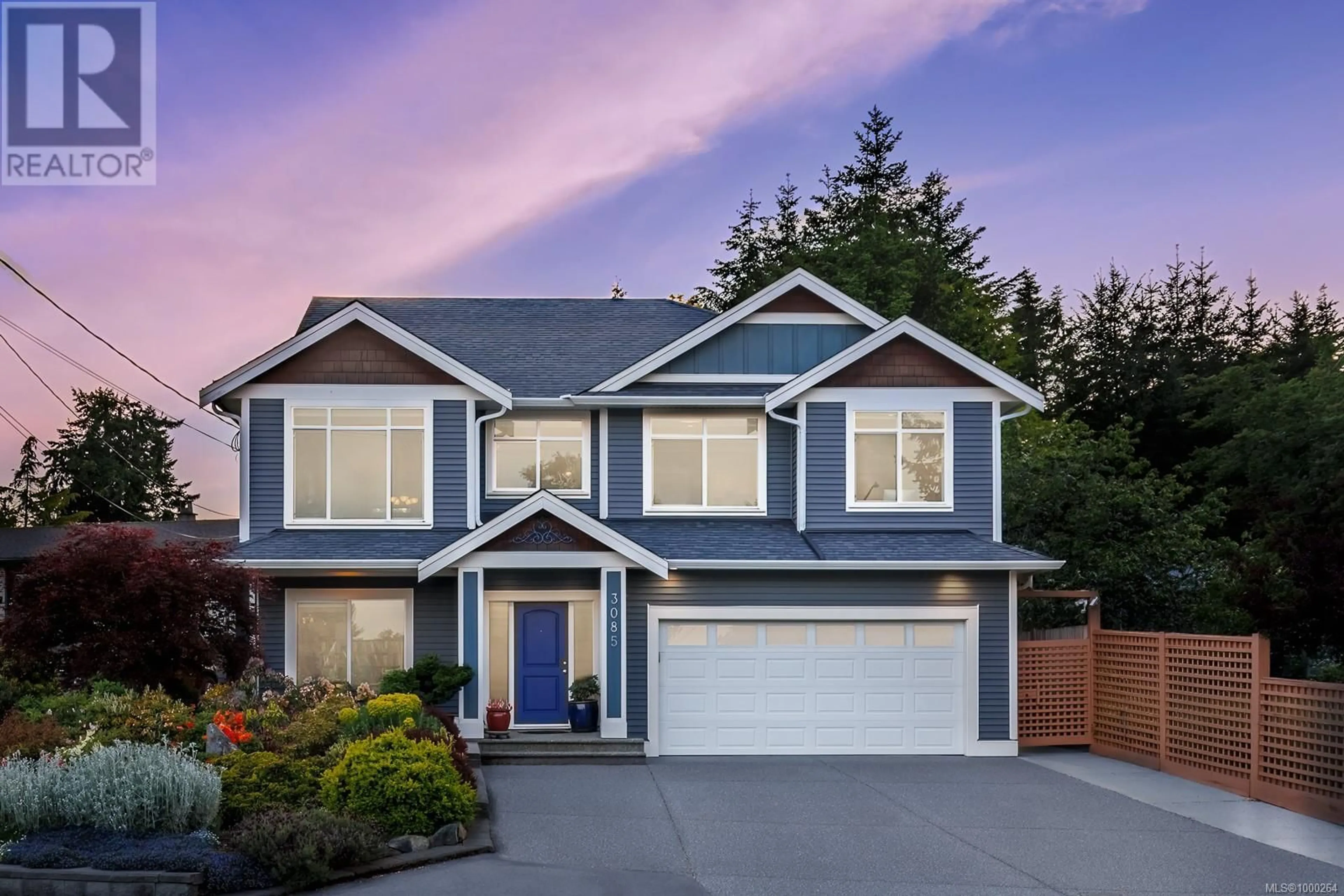 Home with vinyl exterior material, street for 3085 NEYLAND ROAD, Nanaimo British Columbia V9T2X5