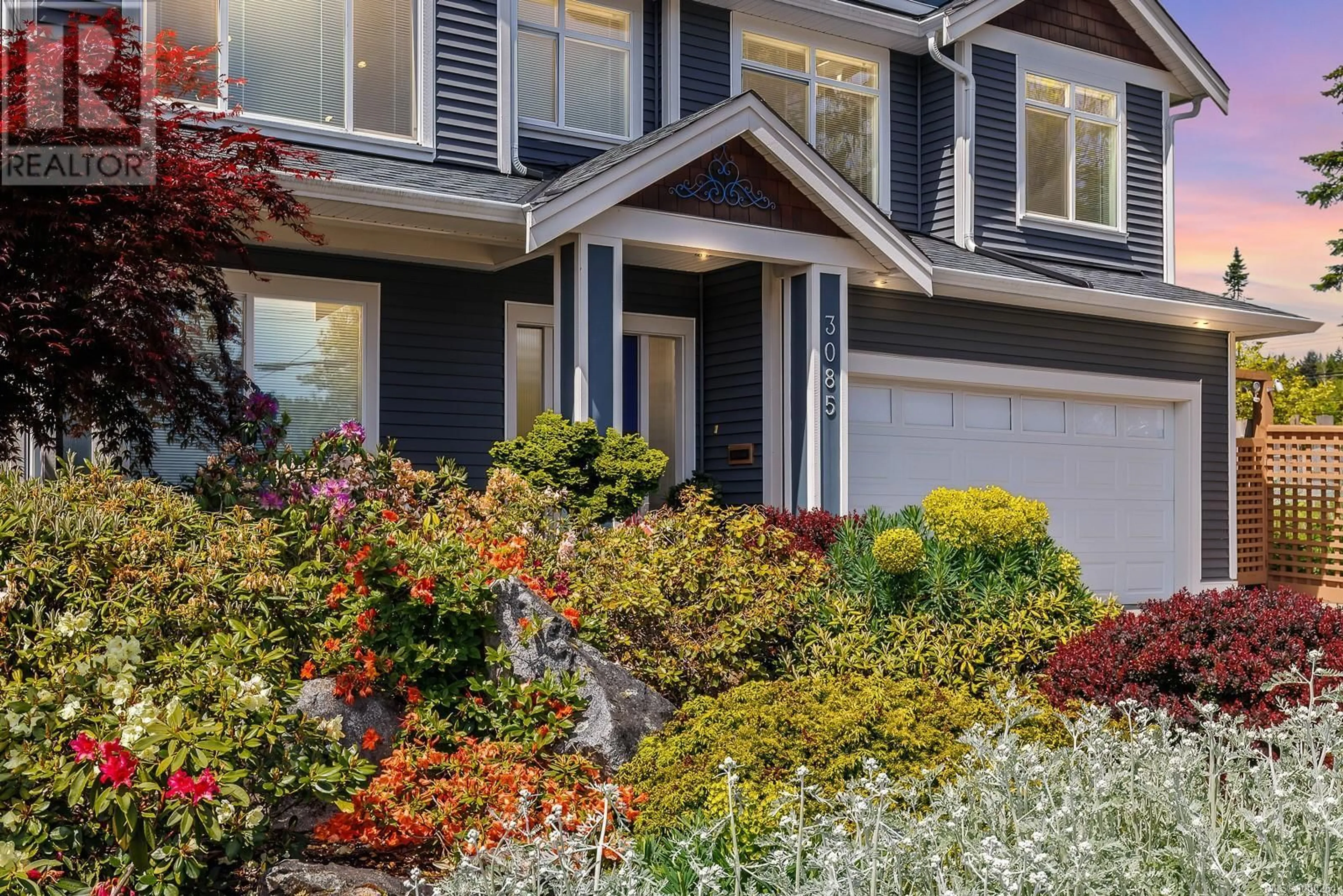 Home with vinyl exterior material, street for 3085 NEYLAND ROAD, Nanaimo British Columbia V9T2X5