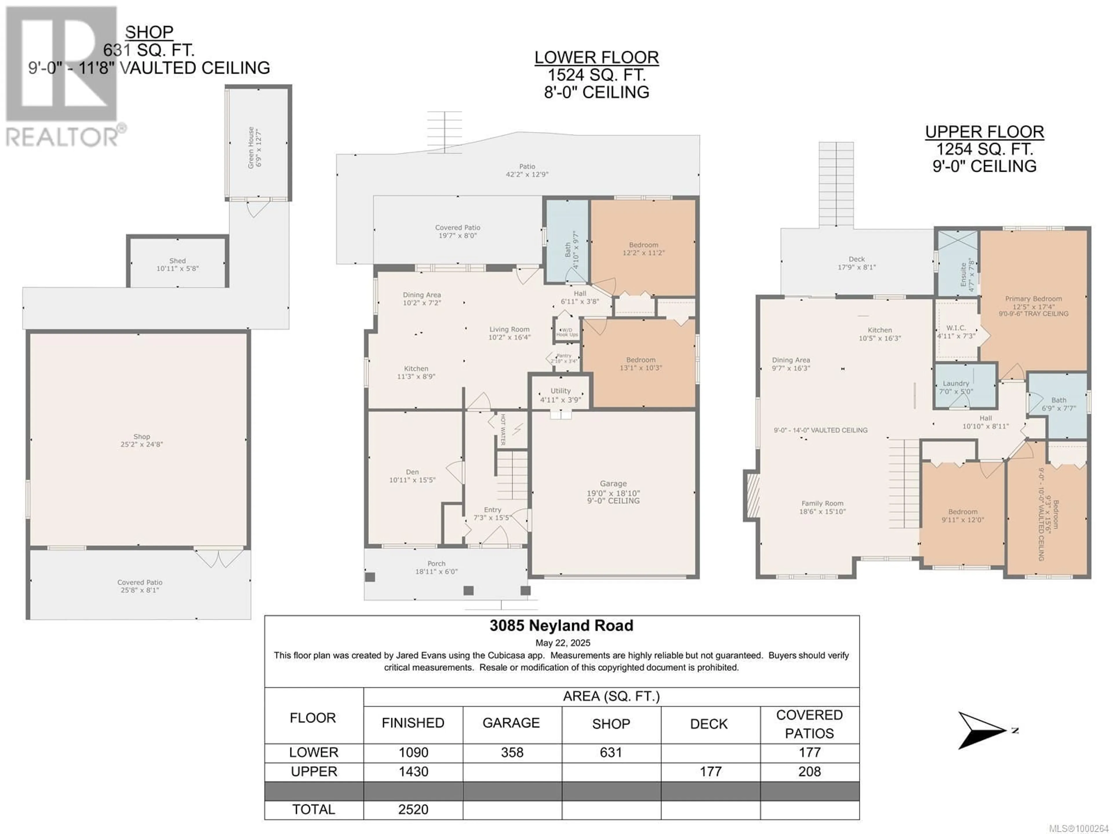 Floor plan for 3085 NEYLAND ROAD, Nanaimo British Columbia V9T2X7