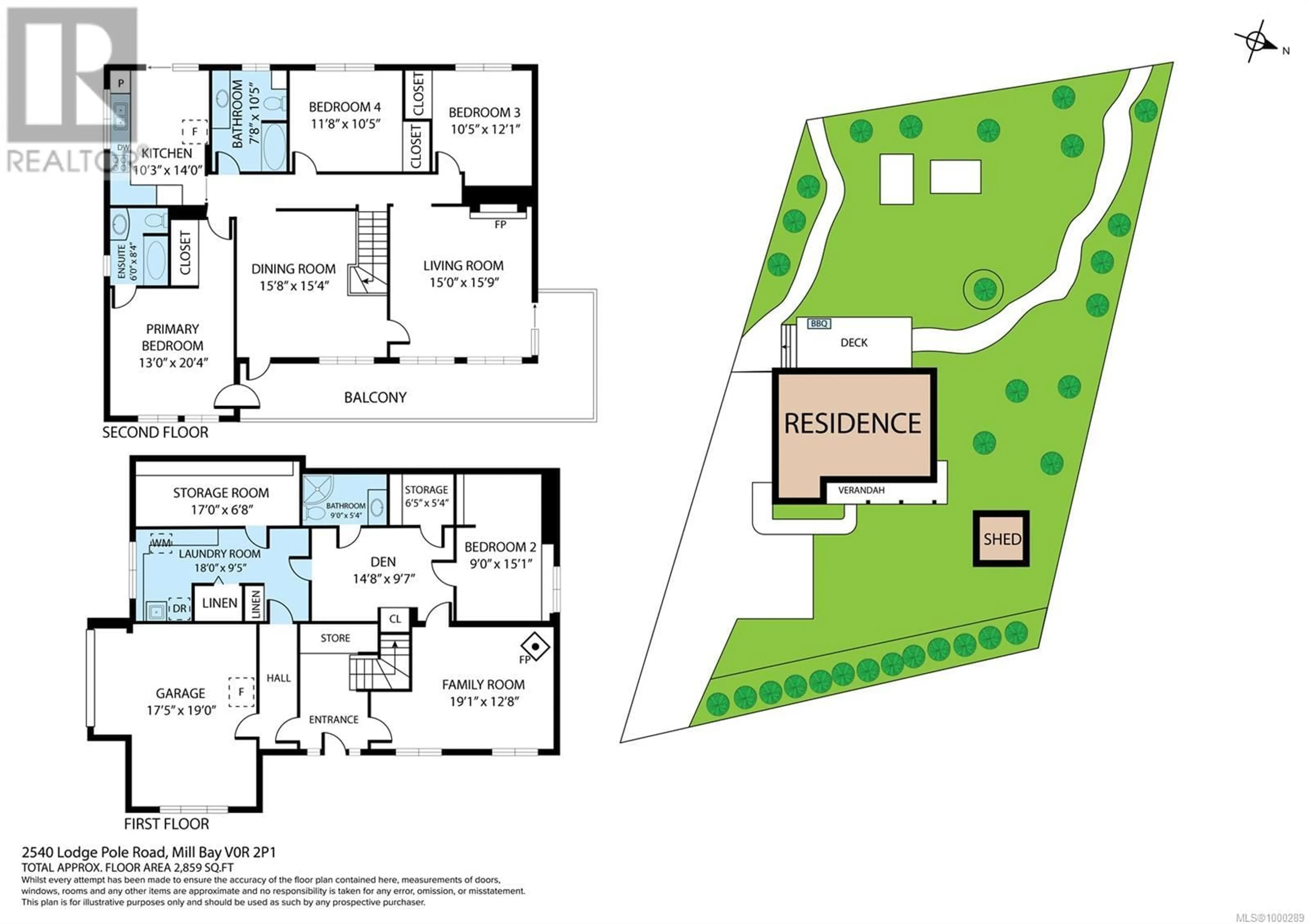 Floor plan for 2540 LODGEPOLE ROAD, Mill Bay British Columbia V0R2P0
