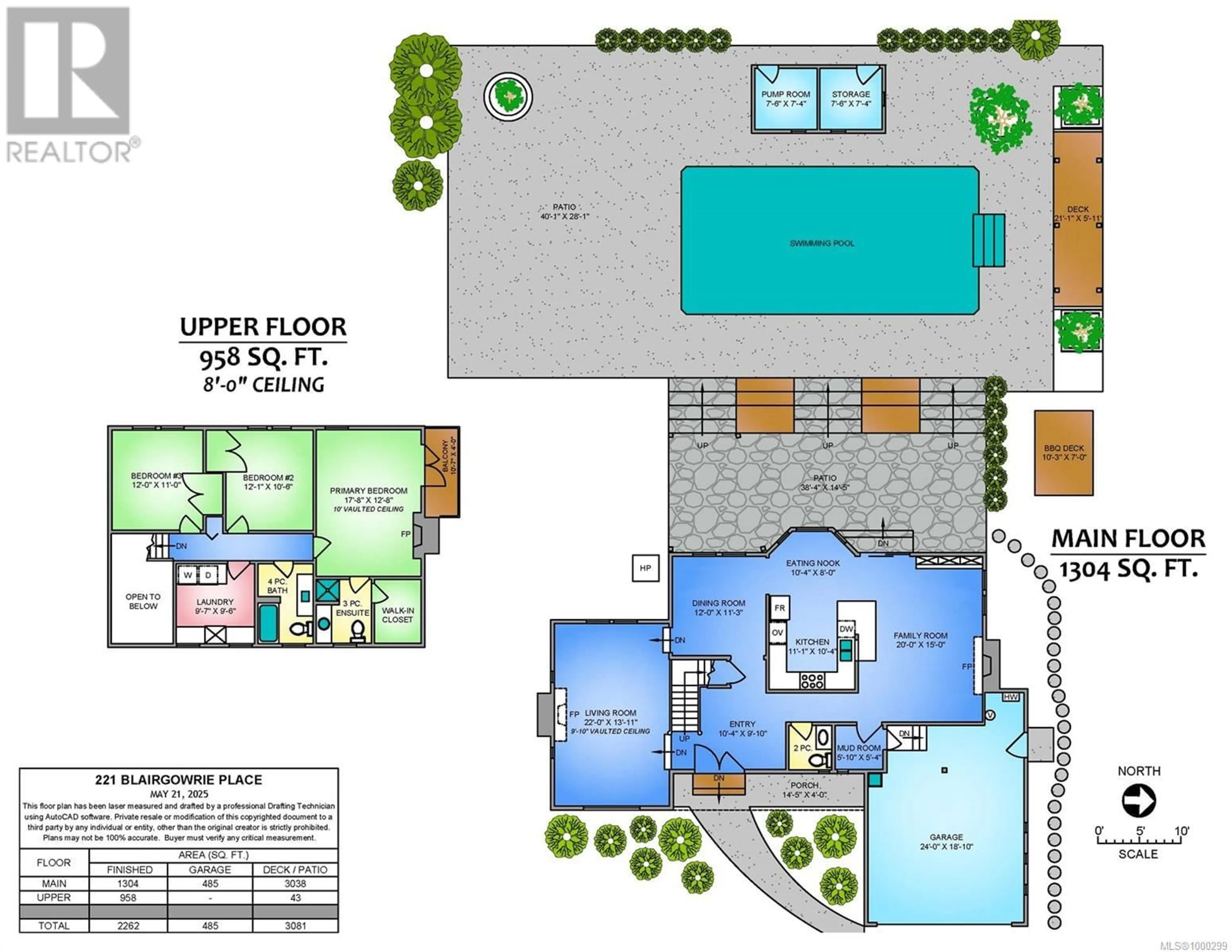 Floor plan for 221 BLAIRGOWRIE PLACE, Nanaimo British Columbia V9T4C8