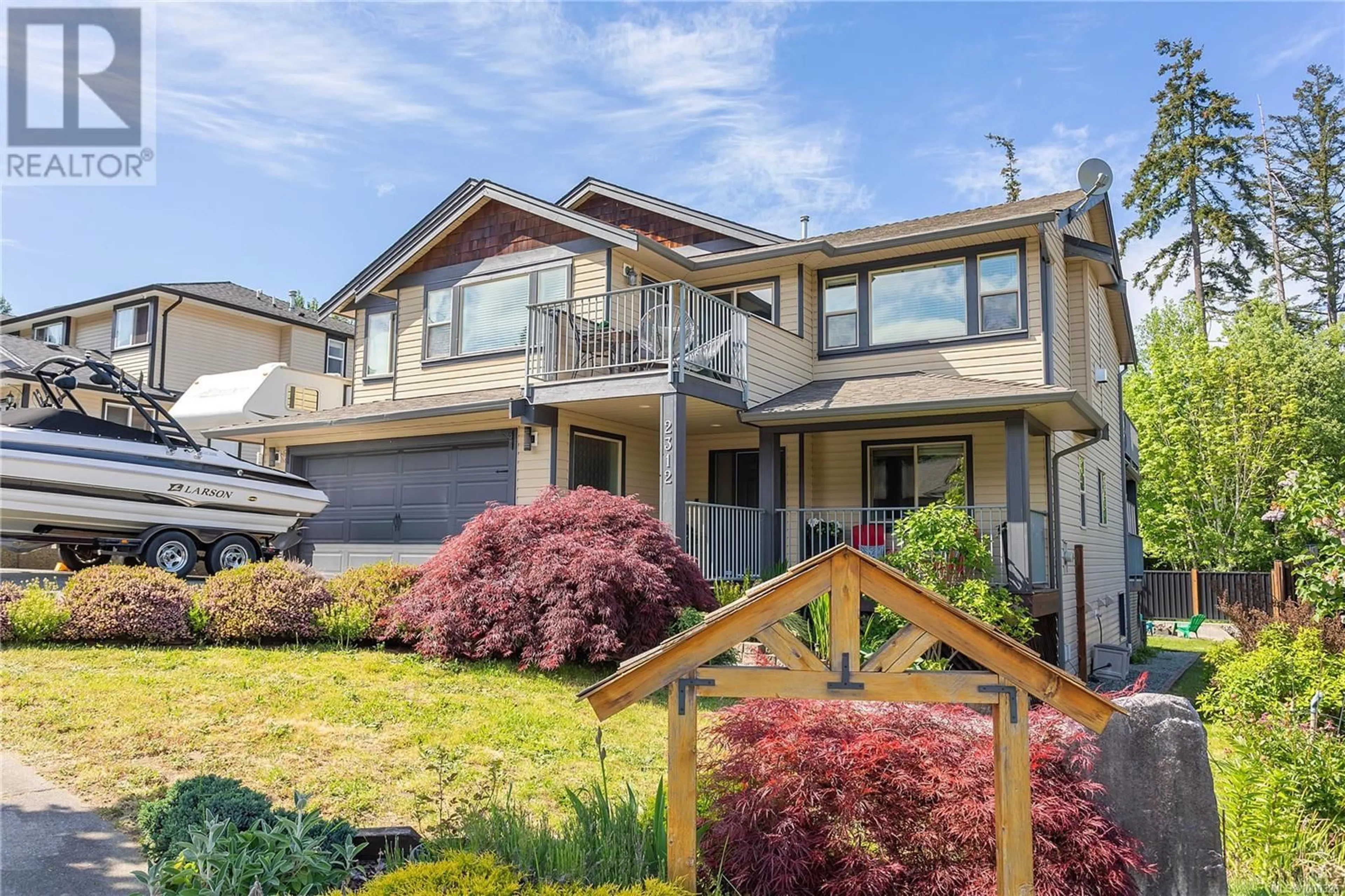 Home with vinyl exterior material, street for 2312 DODDS ROAD, Nanaimo British Columbia V9X1Y3