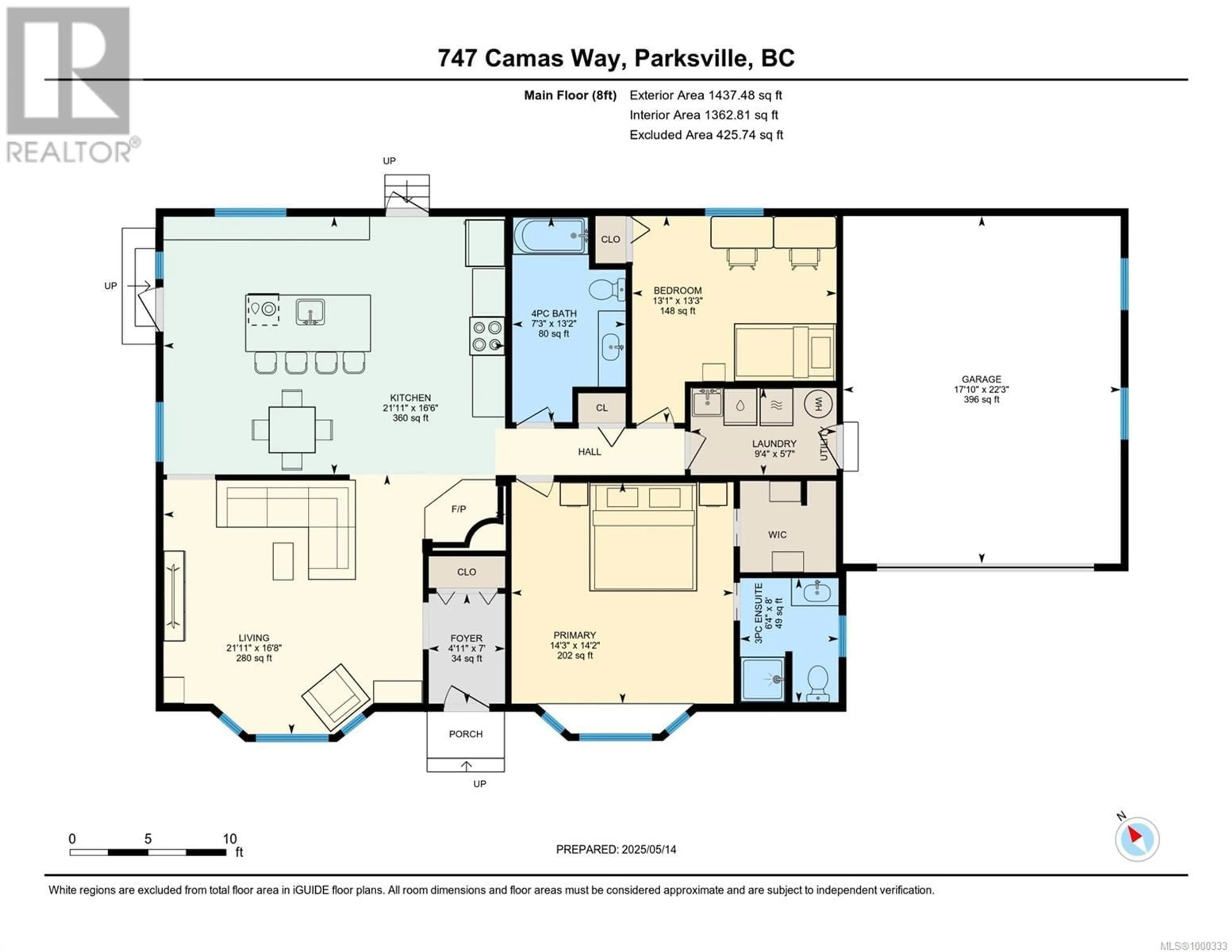 Floor plan for 747 CAMAS WAY, Parksville British Columbia V9P1E3
