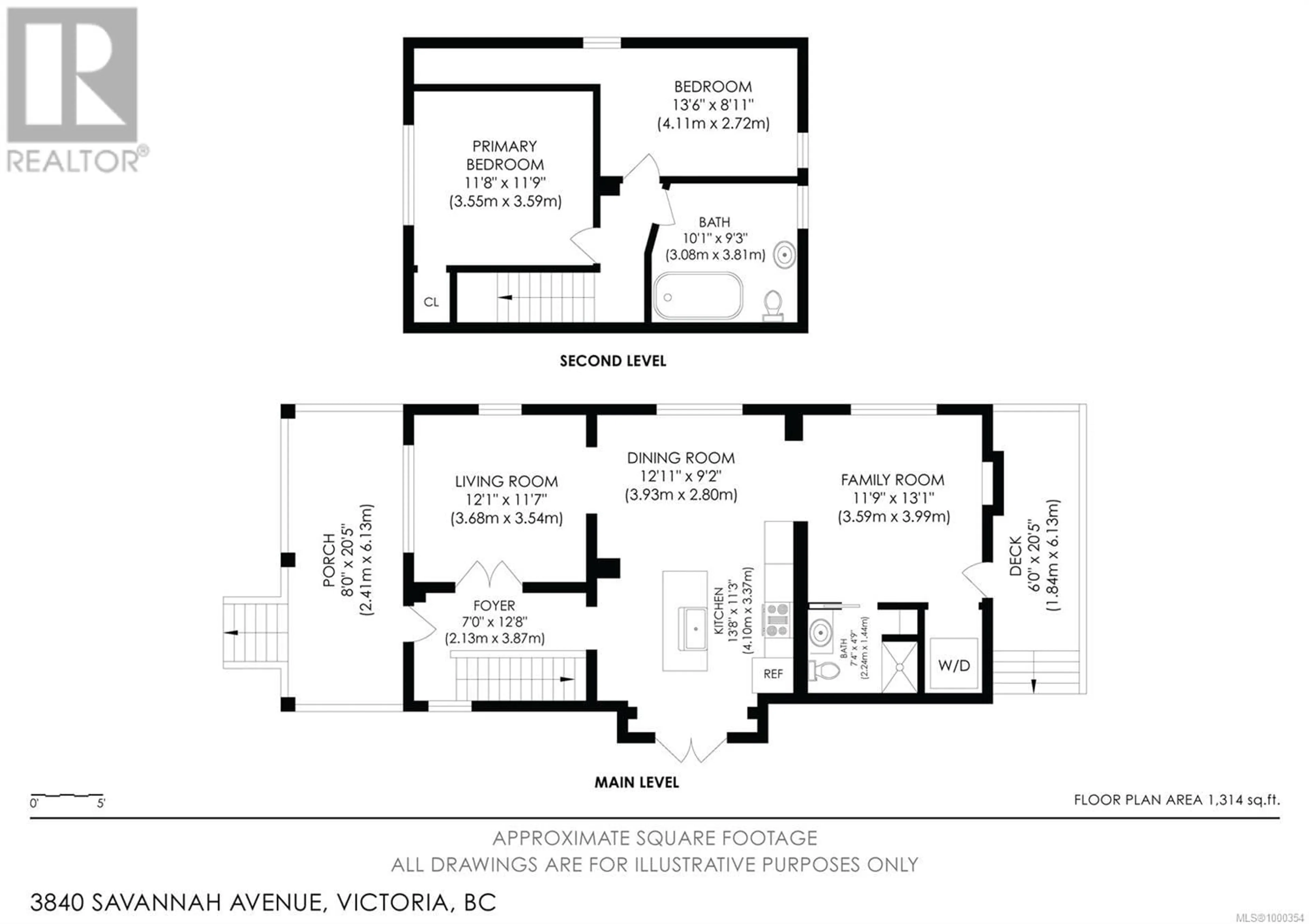 Floor plan for 3840 SAVANNAH AVENUE, Saanich British Columbia V8X1T5