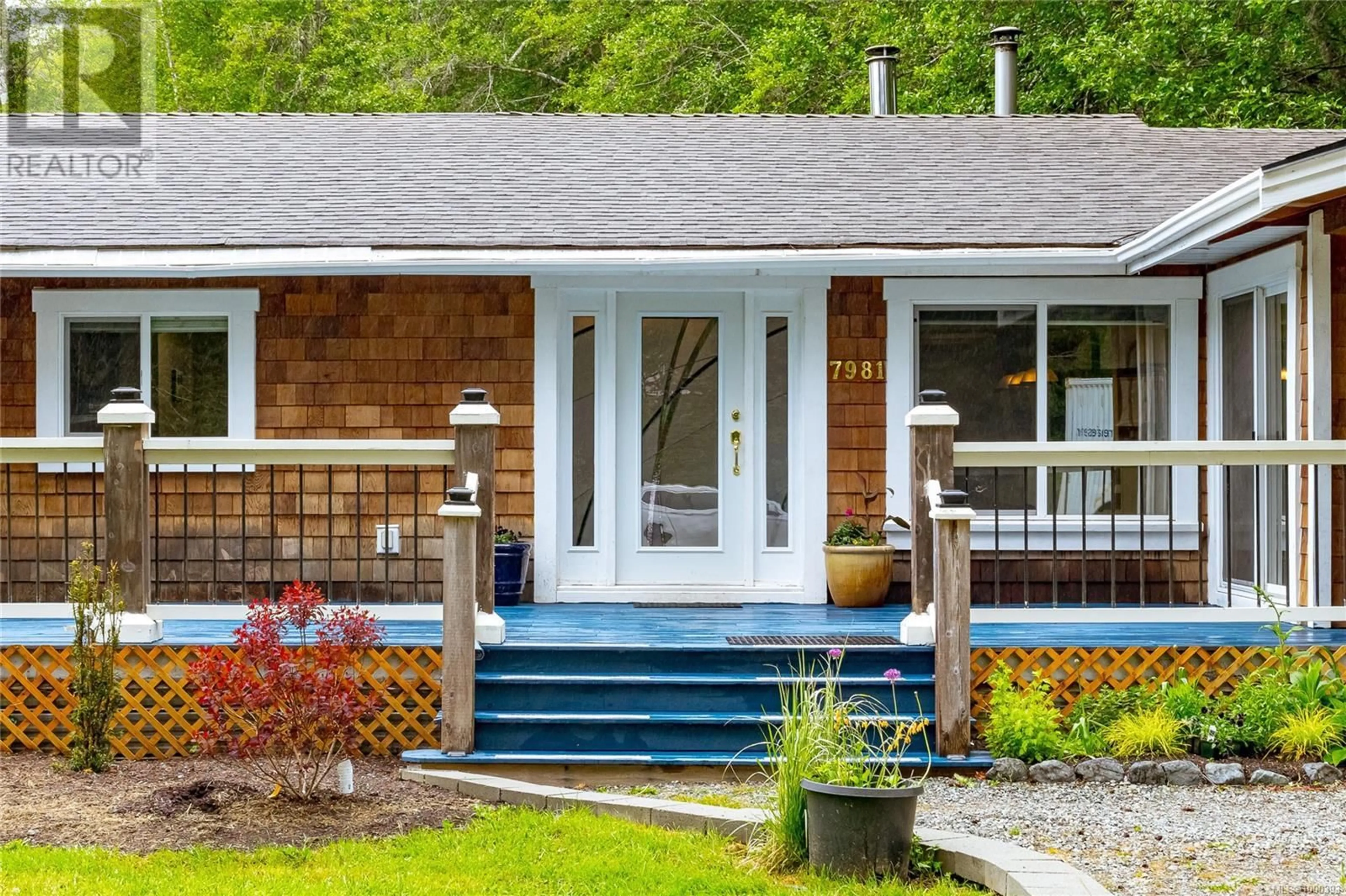 Home with vinyl exterior material, street for 7981 GREENDALE ROAD, Lake Cowichan British Columbia V0R2G0