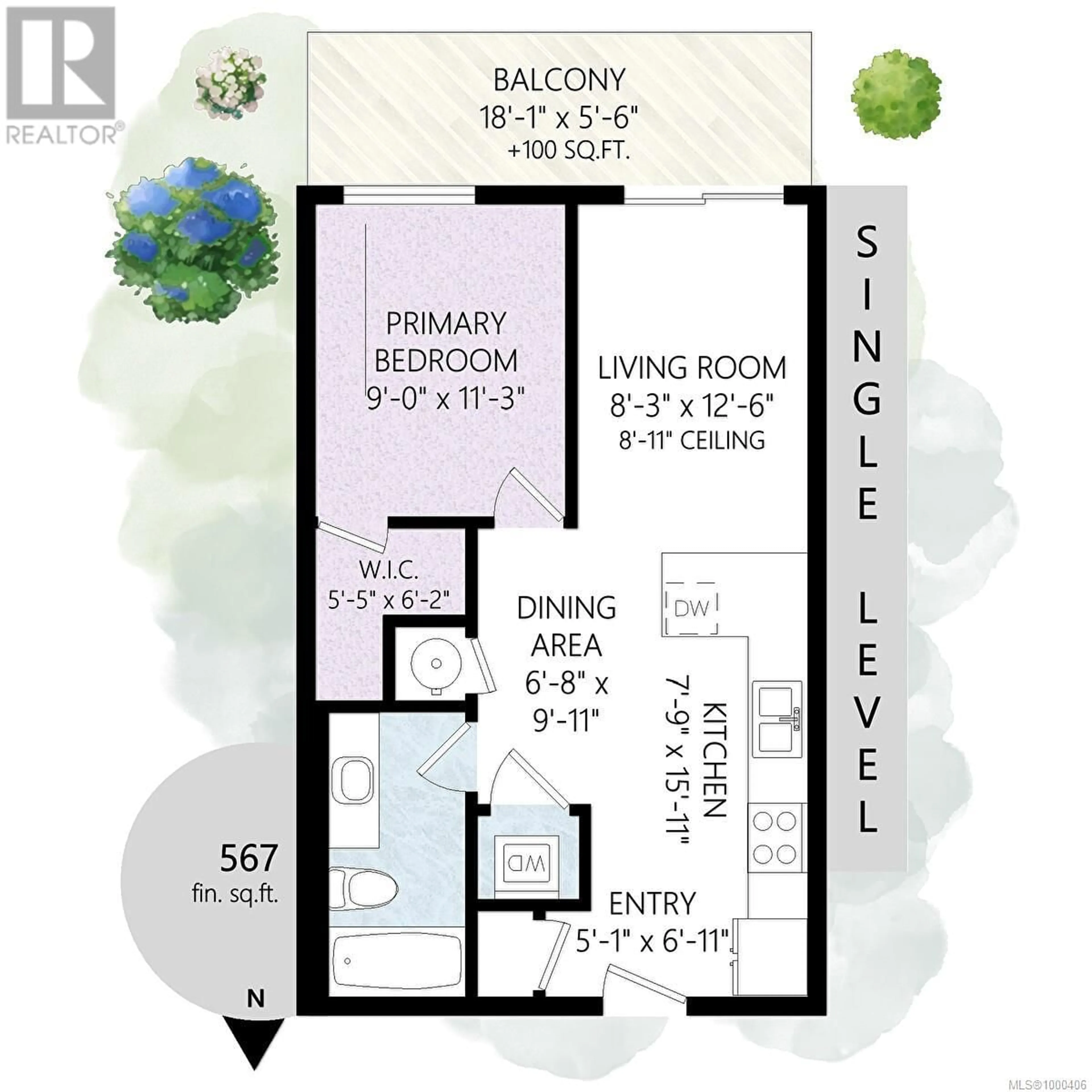 Floor plan for 207 - 707 TREANOR AVENUE, Langford British Columbia V9B0X7