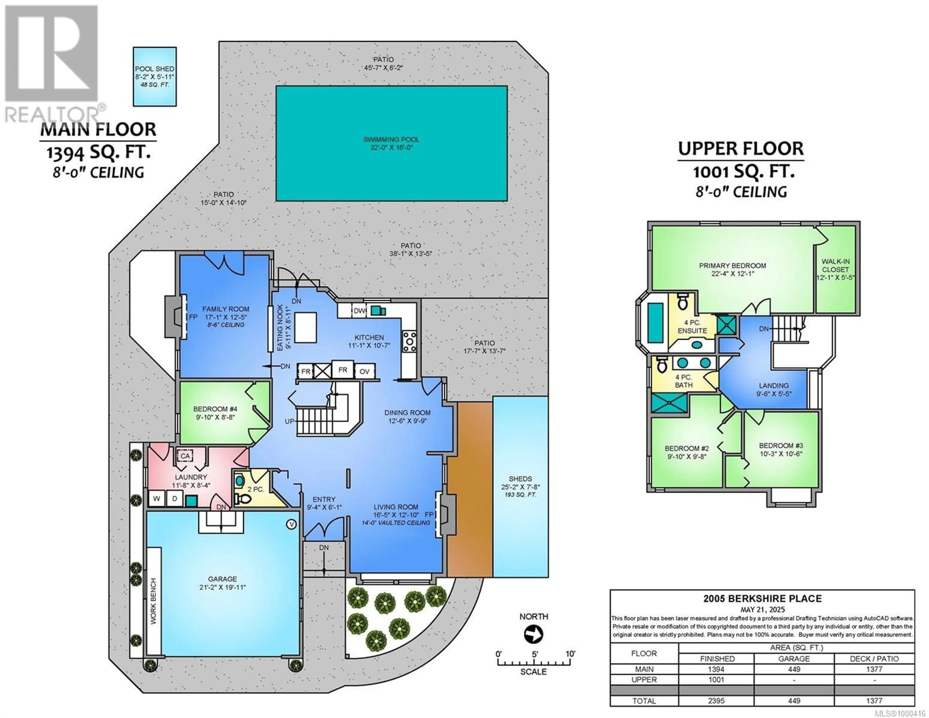 Floor plan for 2005 BERKSHIRE PLACE, Nanaimo British Columbia V9T5R3