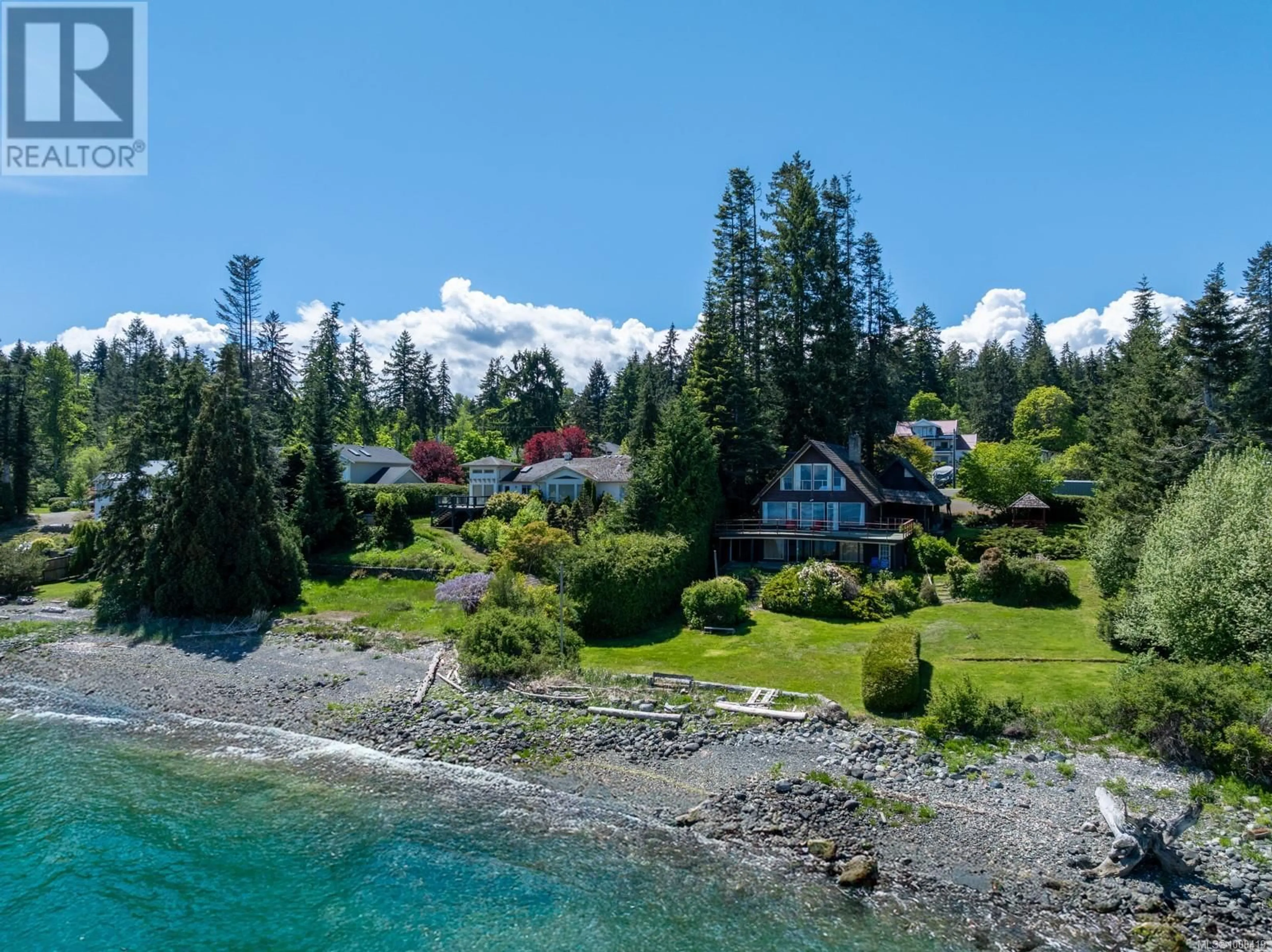 A pic from outside/outdoor area/front of a property/back of a property/a pic from drone, water/lake/river/ocean view for 5028 SPENCE ROAD, Courtenay British Columbia V9N9S1