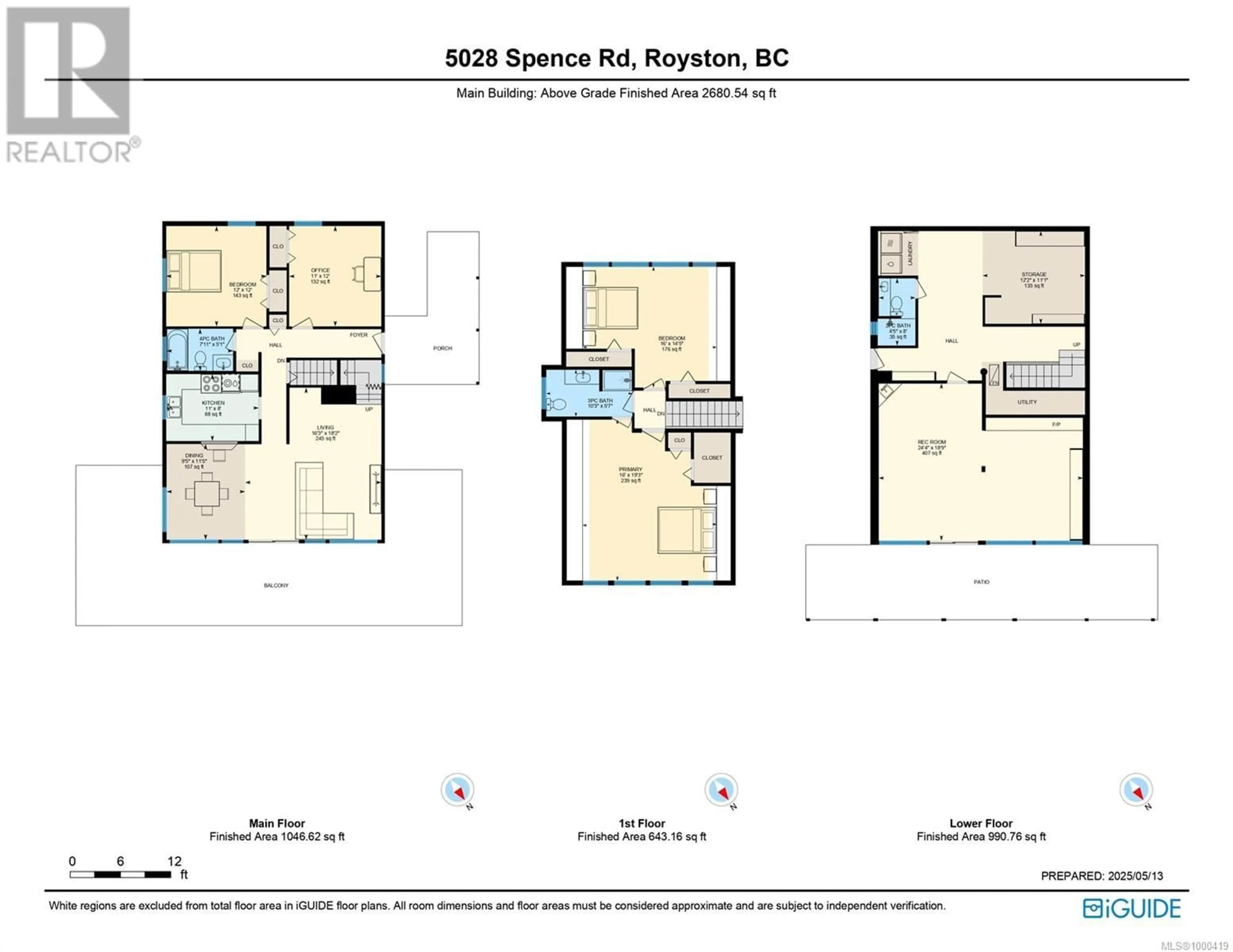 Floor plan for 5028 SPENCE ROAD, Courtenay British Columbia V9N9S1