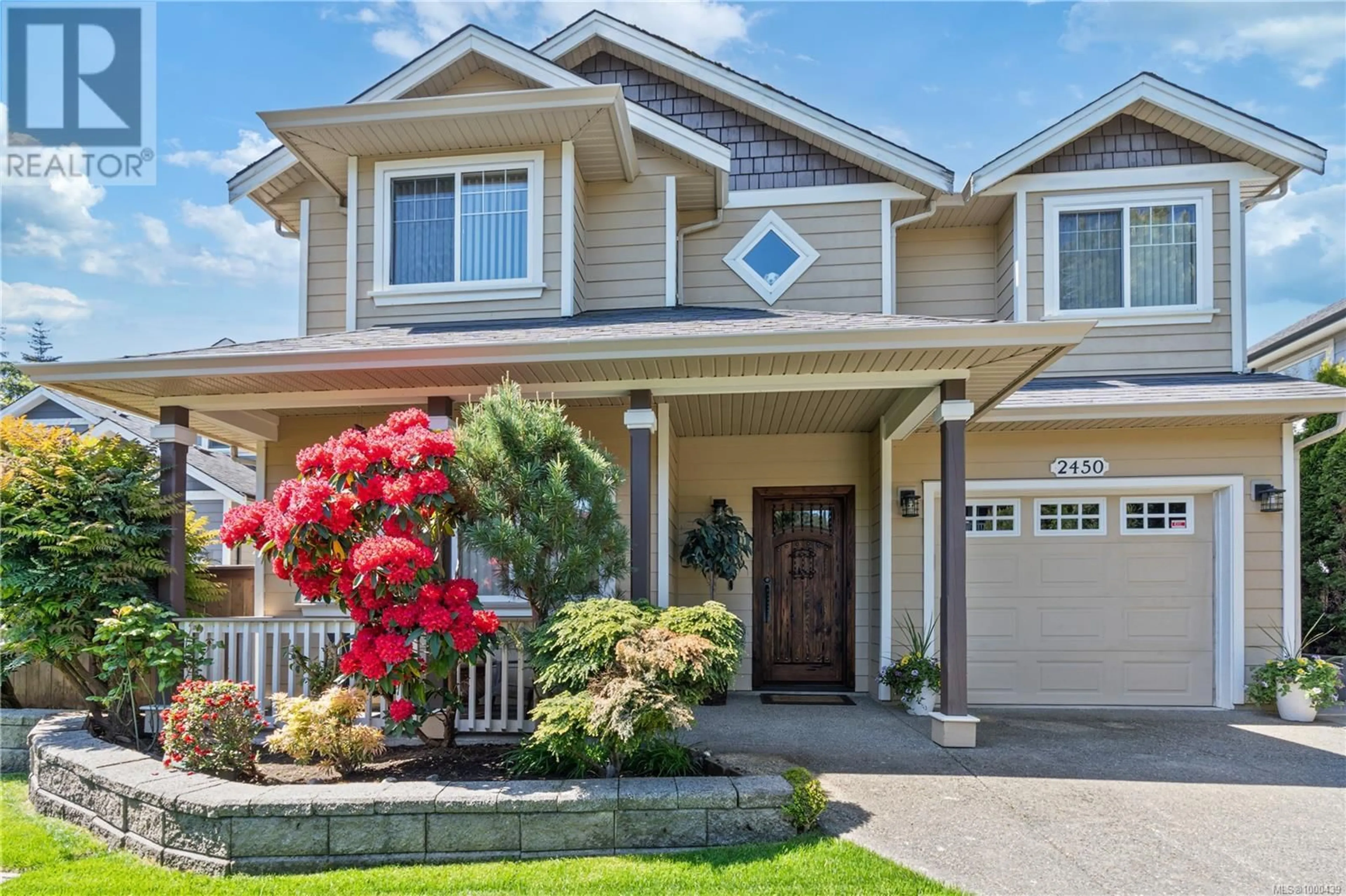 Home with vinyl exterior material, street for 2450 LUND ROAD, View Royal British Columbia V9B6V5