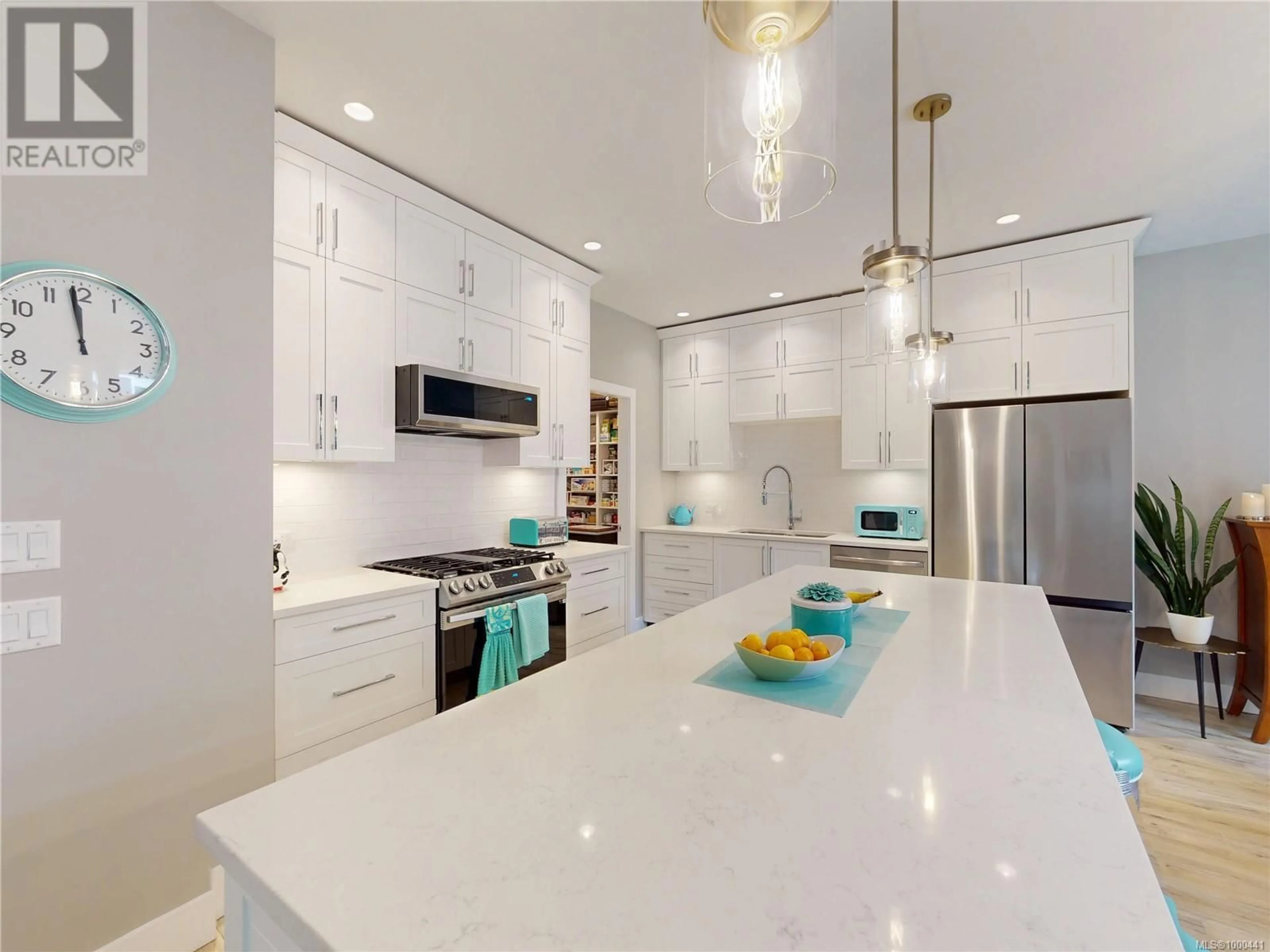 Contemporary kitchen, ceramic/tile floor for 2514 PATTERSON PLACE, Sooke British Columbia V9Z1N4