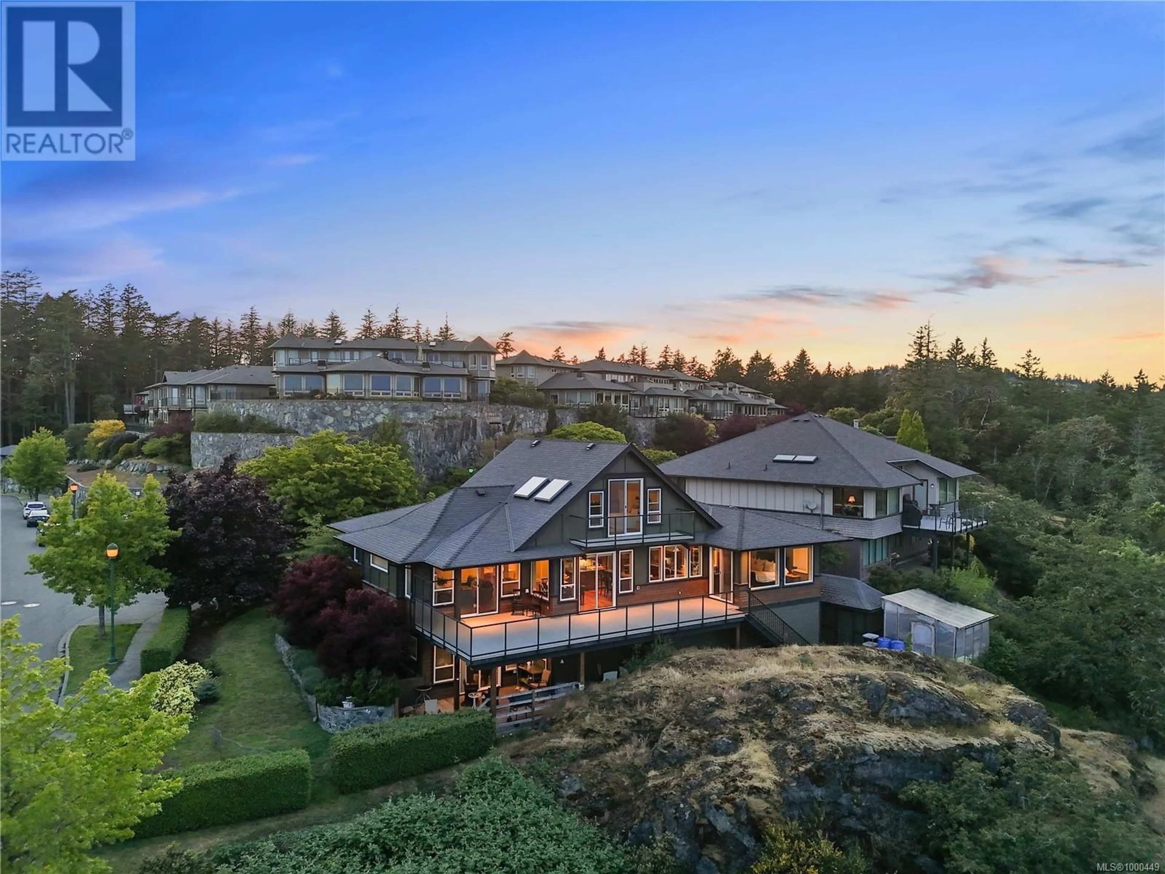 A pic from outside/outdoor area/front of a property/back of a property/a pic from drone, mountain view for 3651 CITADEL PLACE, Colwood British Columbia V9C0A4