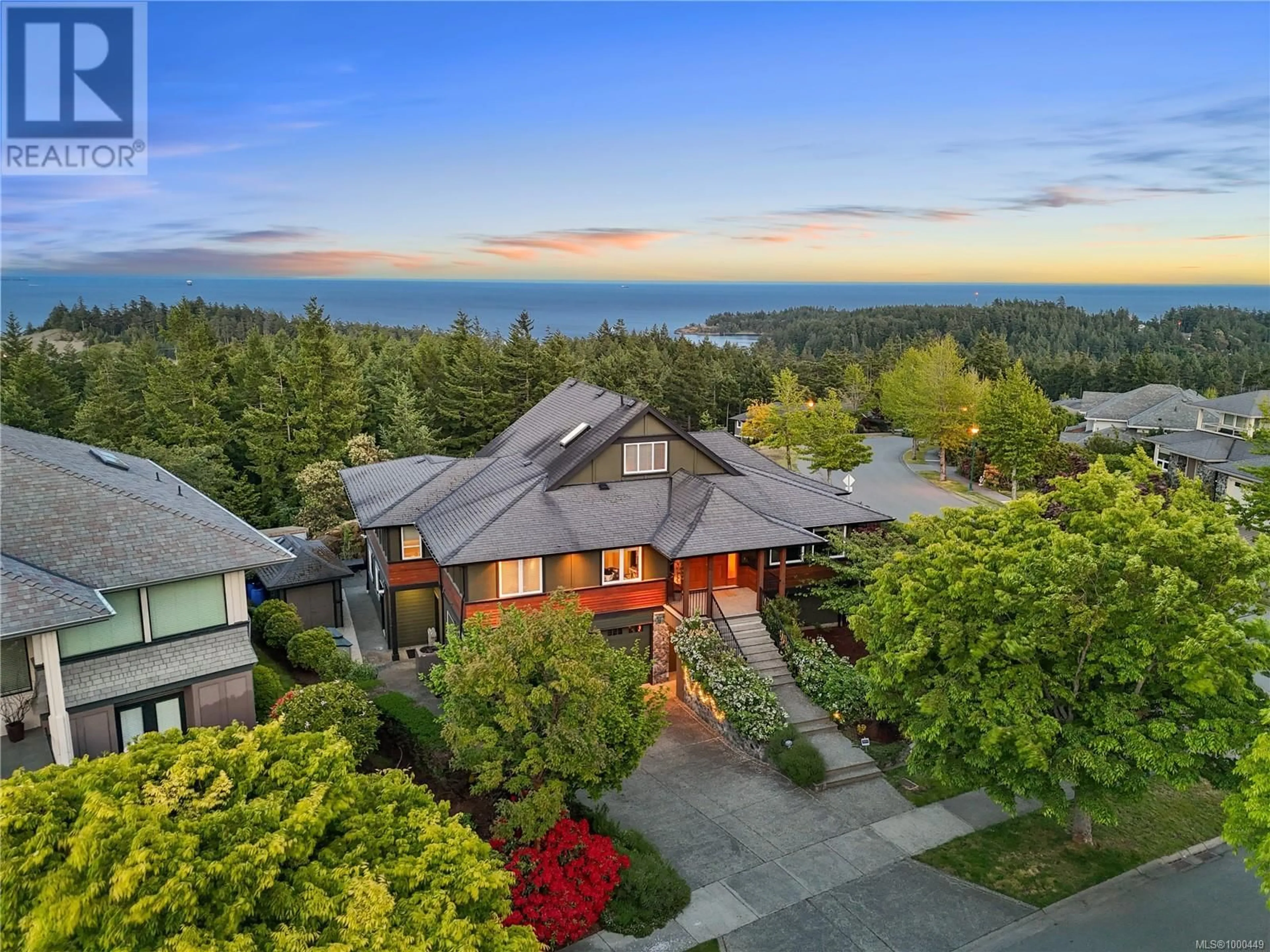 A pic from outside/outdoor area/front of a property/back of a property/a pic from drone, water/lake/river/ocean view for 3651 CITADEL PLACE, Colwood British Columbia V9C0A4