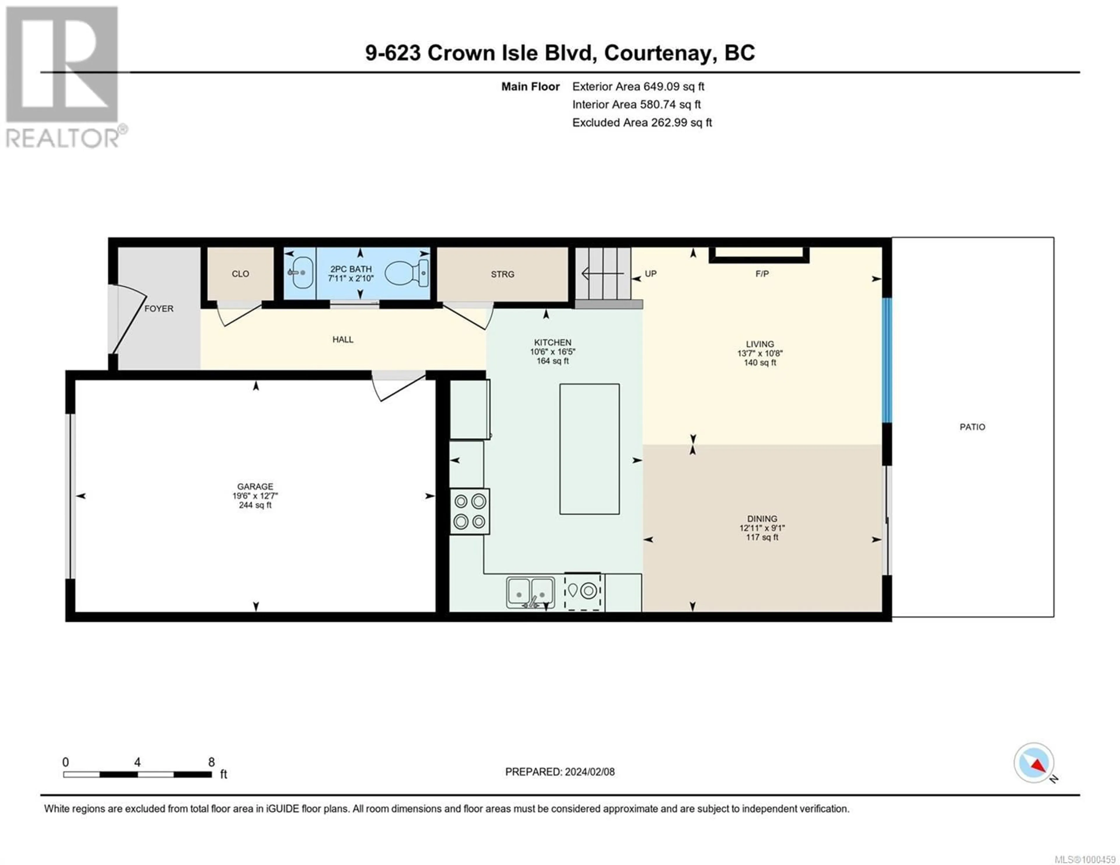 Floor plan for 9 - 623 CROWN ISLE BOULEVARD, Courtenay British Columbia V9N9W1