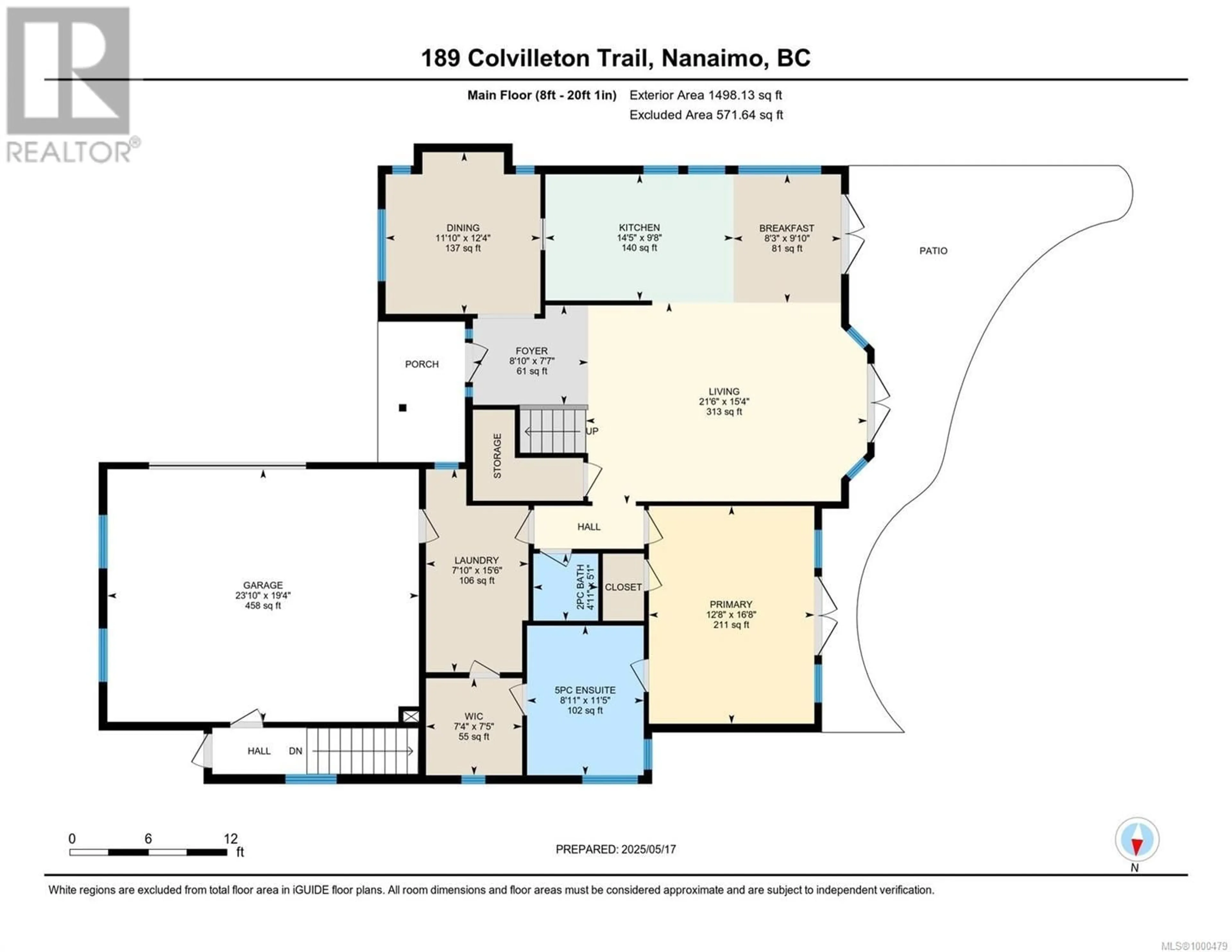 Floor plan for 189 COLVILLETON TRAIL, Protection Island British Columbia V9R6R1