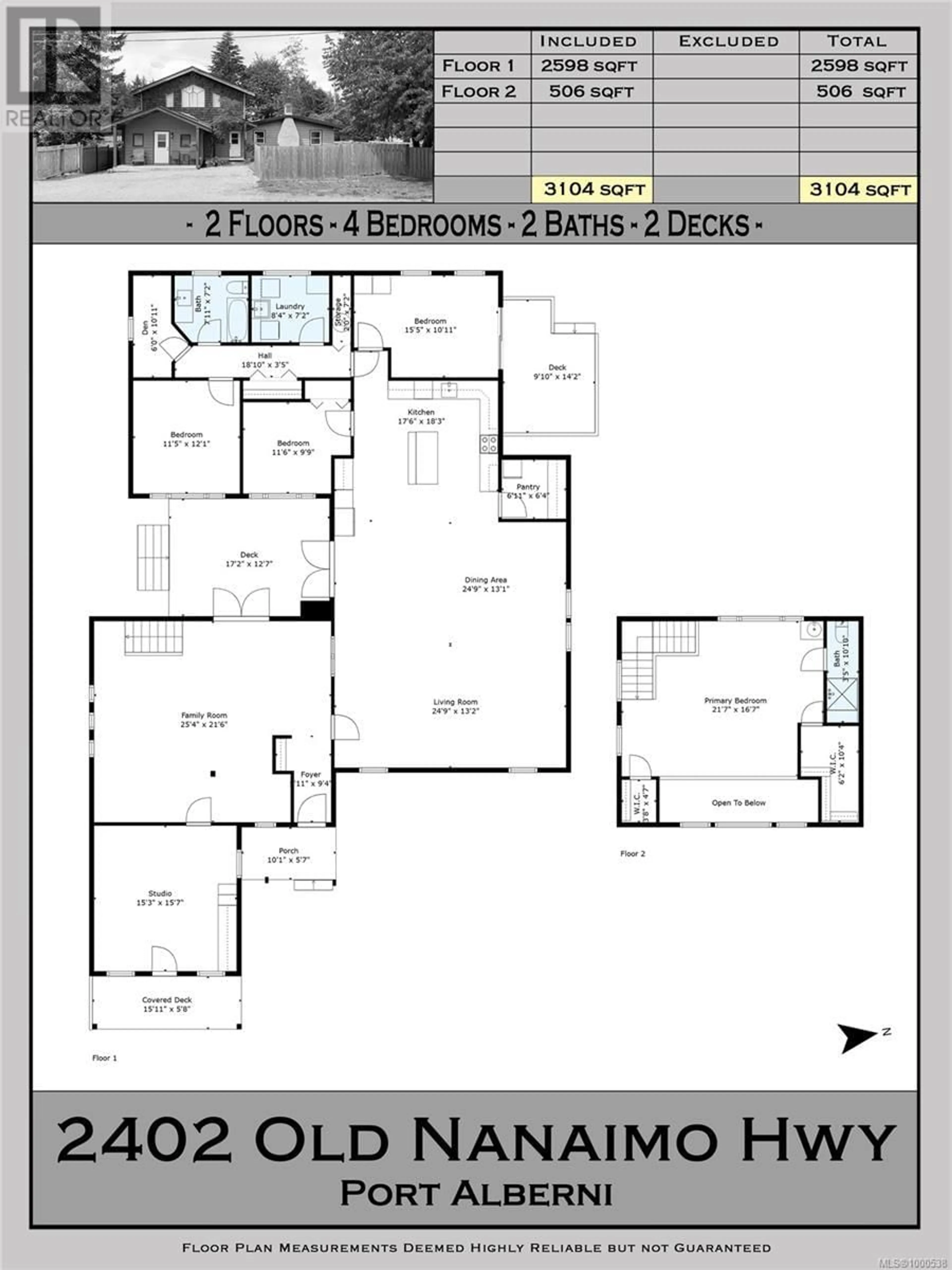 Floor plan for 2402 OLD NANAIMO HIGHWAY, Port Alberni British Columbia V9Y8P6