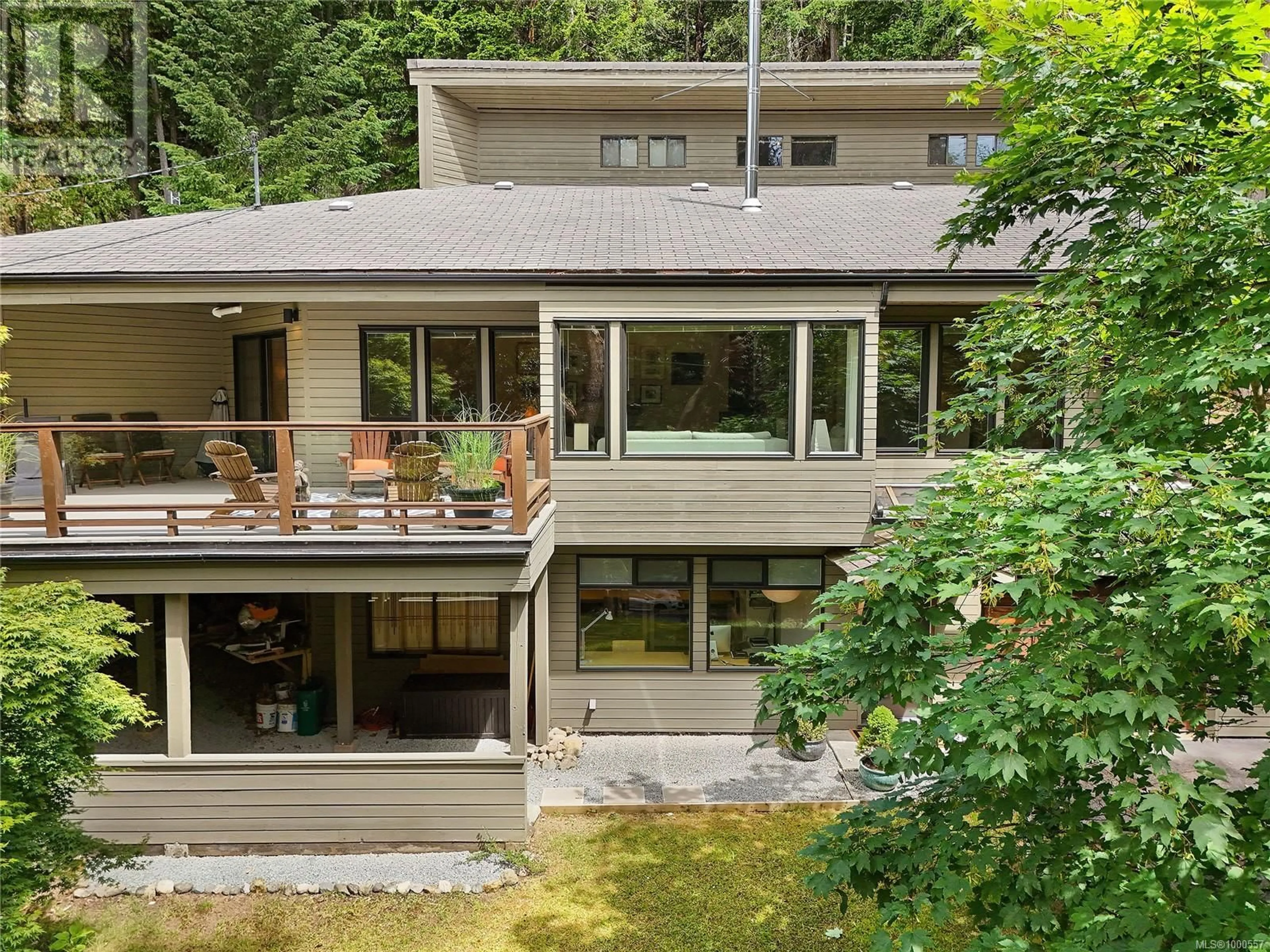 A pic from outside/outdoor area/front of a property/back of a property/a pic from drone, unknown for 297 WOOD DALE DRIVE, Mayne Island British Columbia V0N2J2