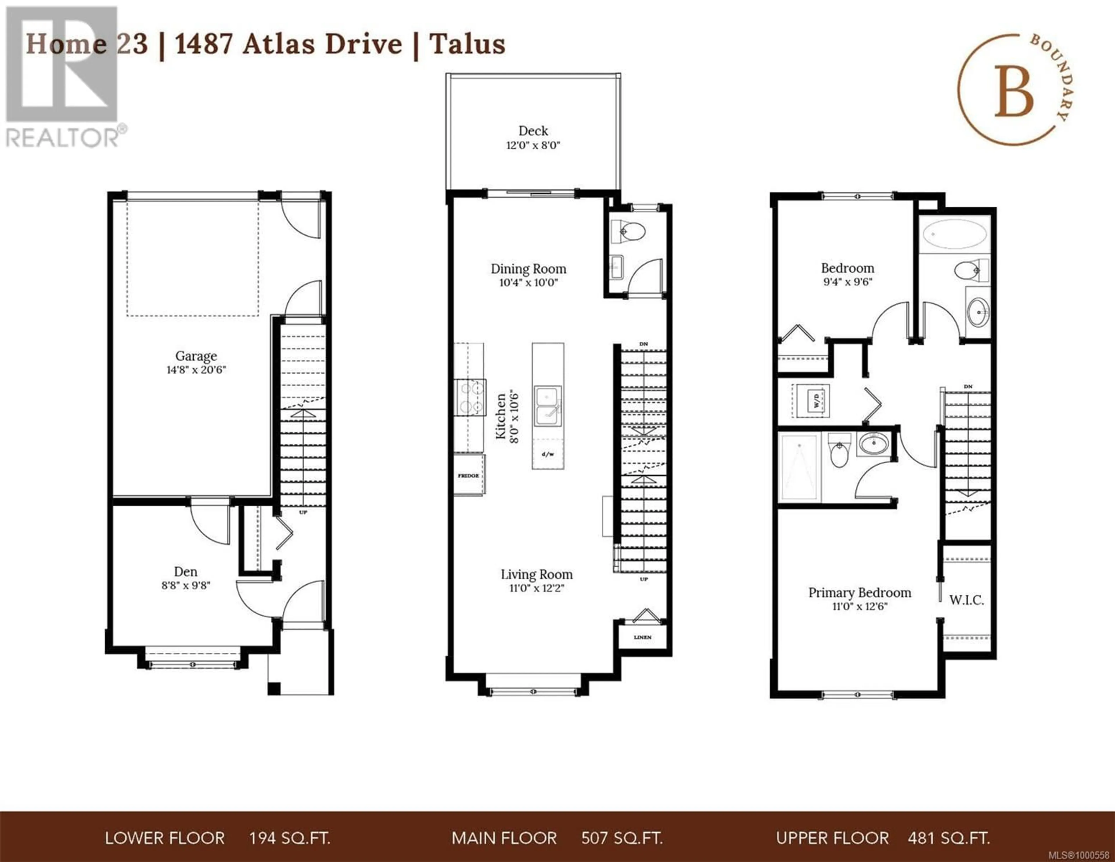 Floor plan for 1487 ATLAS DRIVE, Langford British Columbia V9B7C3