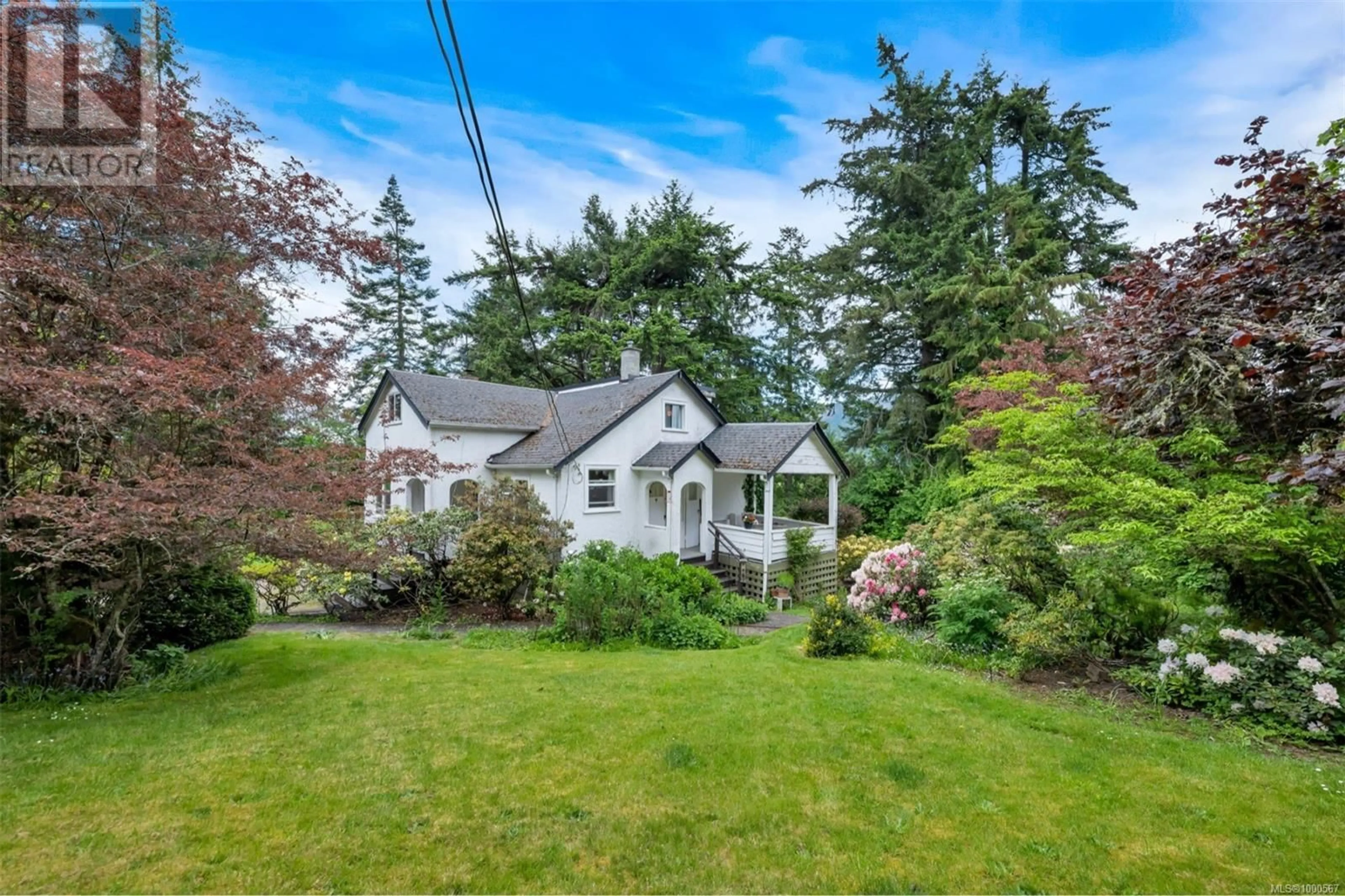 A pic from outside/outdoor area/front of a property/back of a property/a pic from drone, street for 2130 COWICHAN BAY ROAD, Cowichan Bay British Columbia V0R1N1
