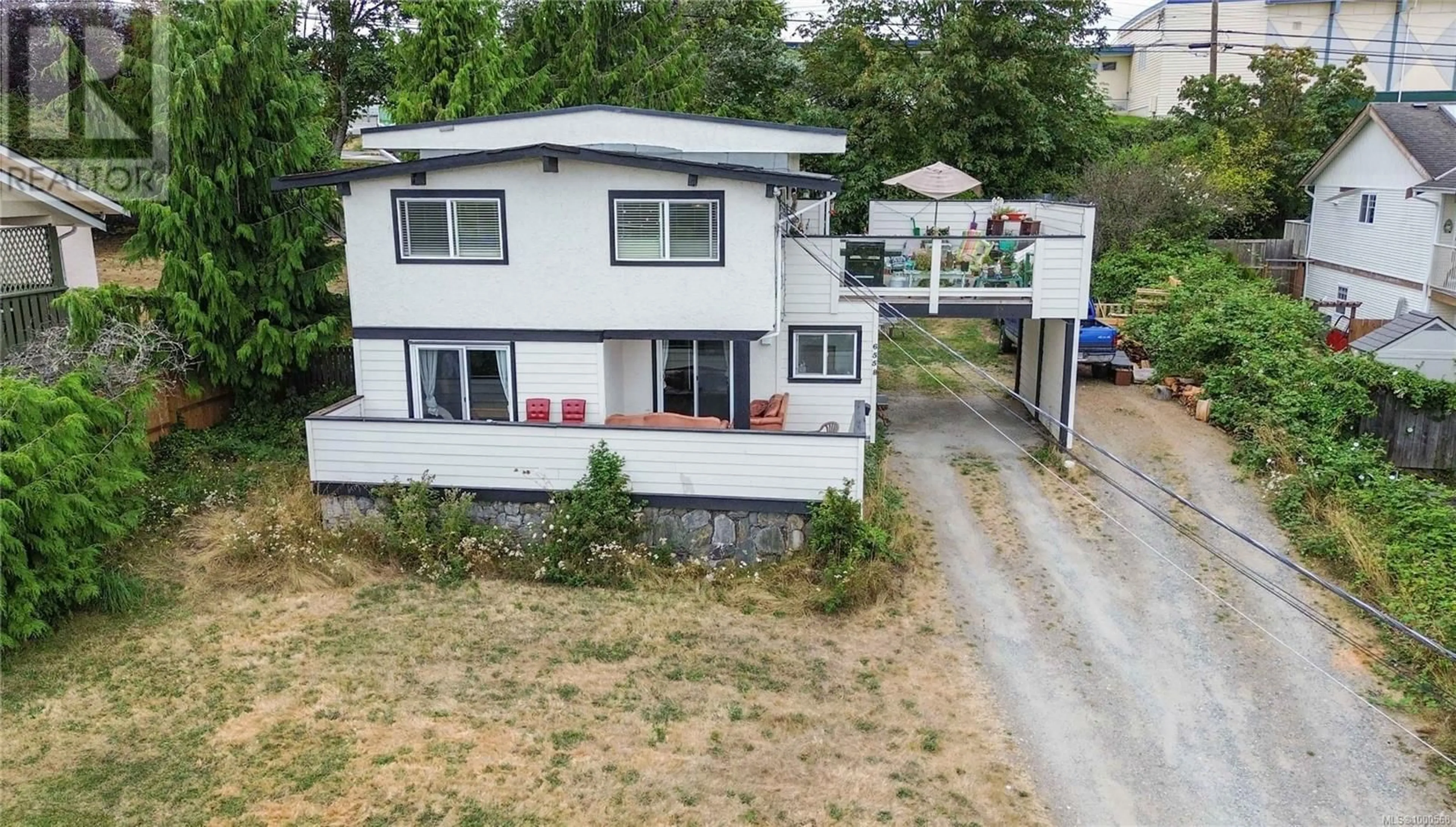 A pic from outside/outdoor area/front of a property/back of a property/a pic from drone, unknown for 6558 LANARK ROAD, Sooke British Columbia V9Z0X1