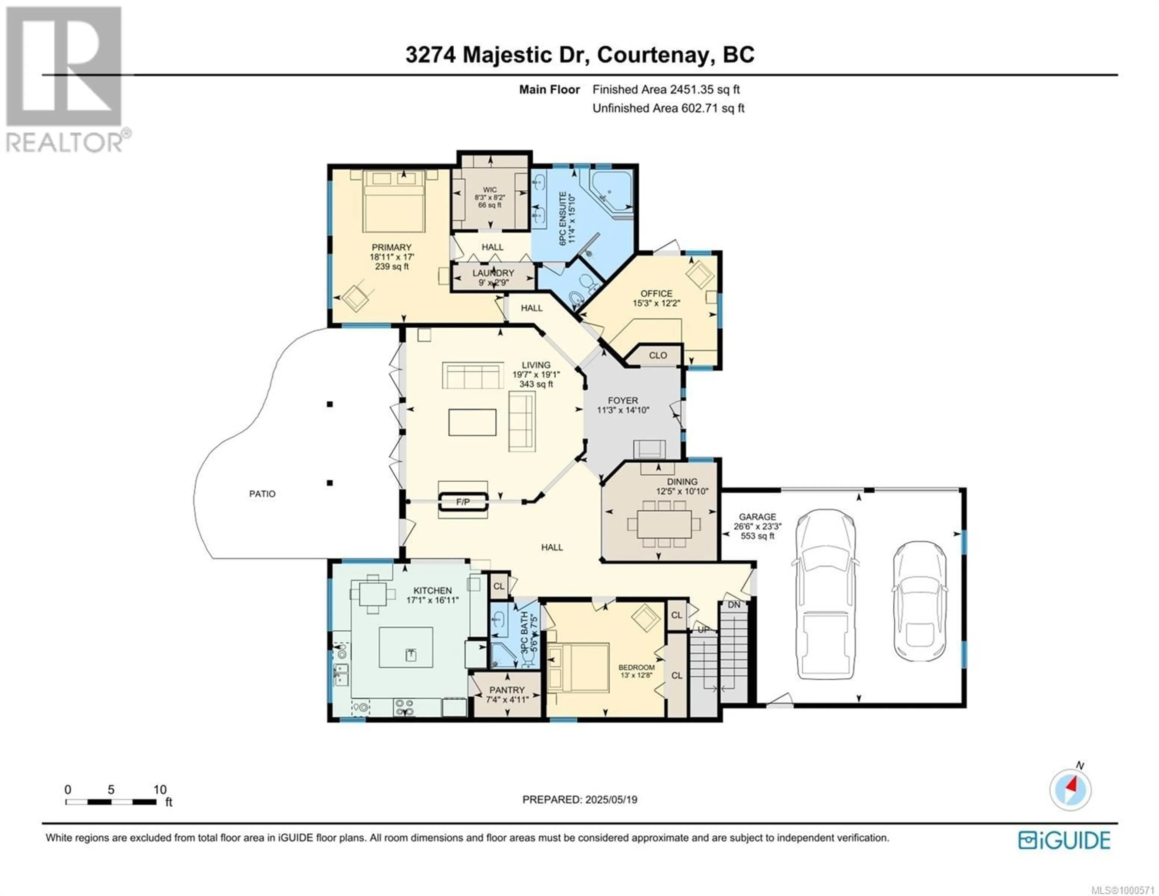 Floor plan for 3274 MAJESTIC DRIVE, Courtenay British Columbia V9N9X4