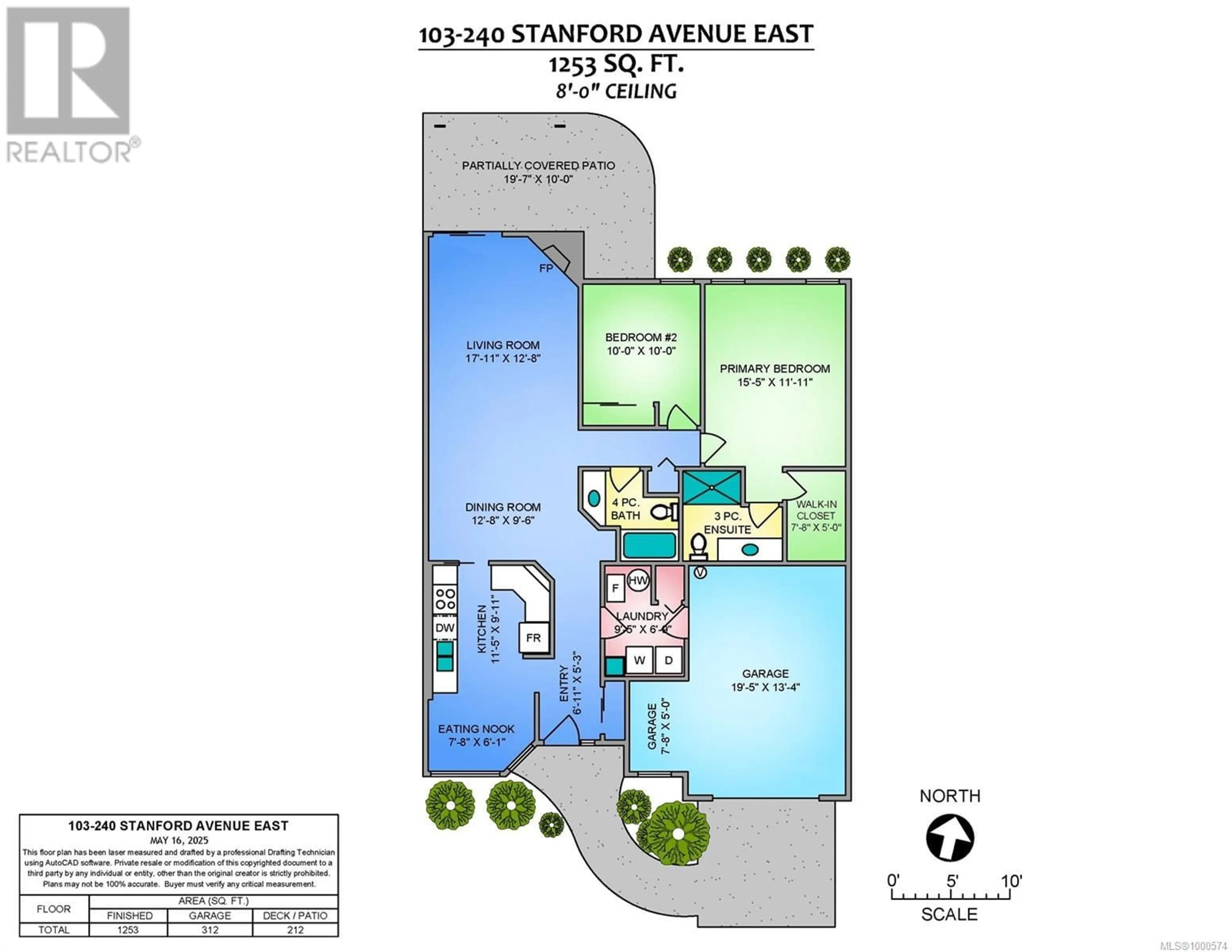 Floor plan for 103 - 240 STANFORD AVENUE EAST, Parksville British Columbia V9P2K8