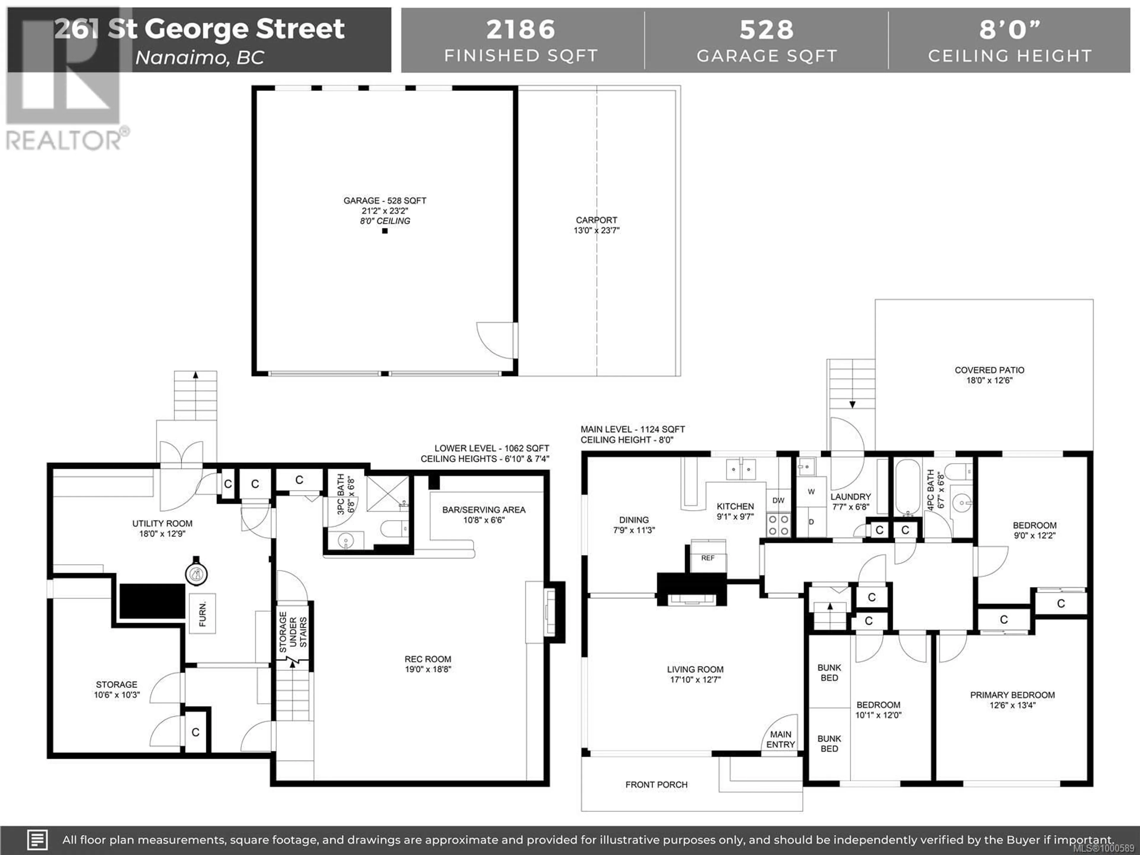 Floor plan for 261 ST. GEORGE STREET, Nanaimo British Columbia V9S1V6