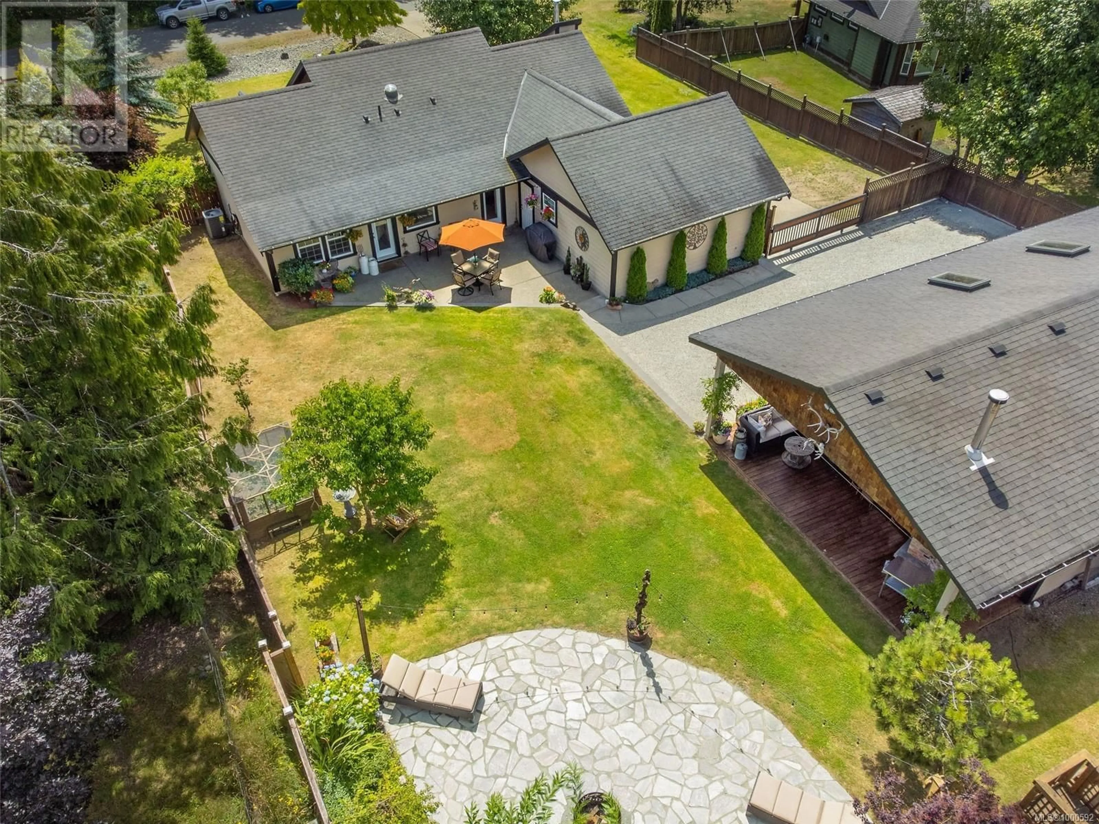 A pic from outside/outdoor area/front of a property/back of a property/a pic from drone, street for 1671 ELFORD ROAD, Shawnigan Lake British Columbia V0R2W2